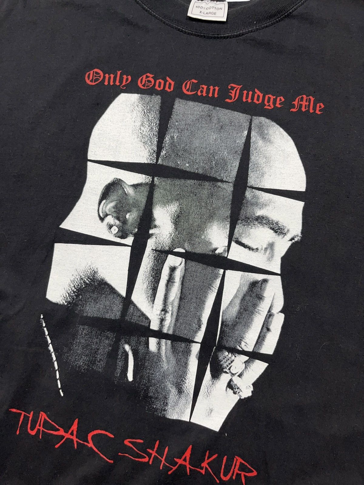 Rap Tees Vintage 1997 2Pac Only God Can Judge Me Rap Tee Death Row Size US XL / EU 56 / 4 - 5 Thumbnail