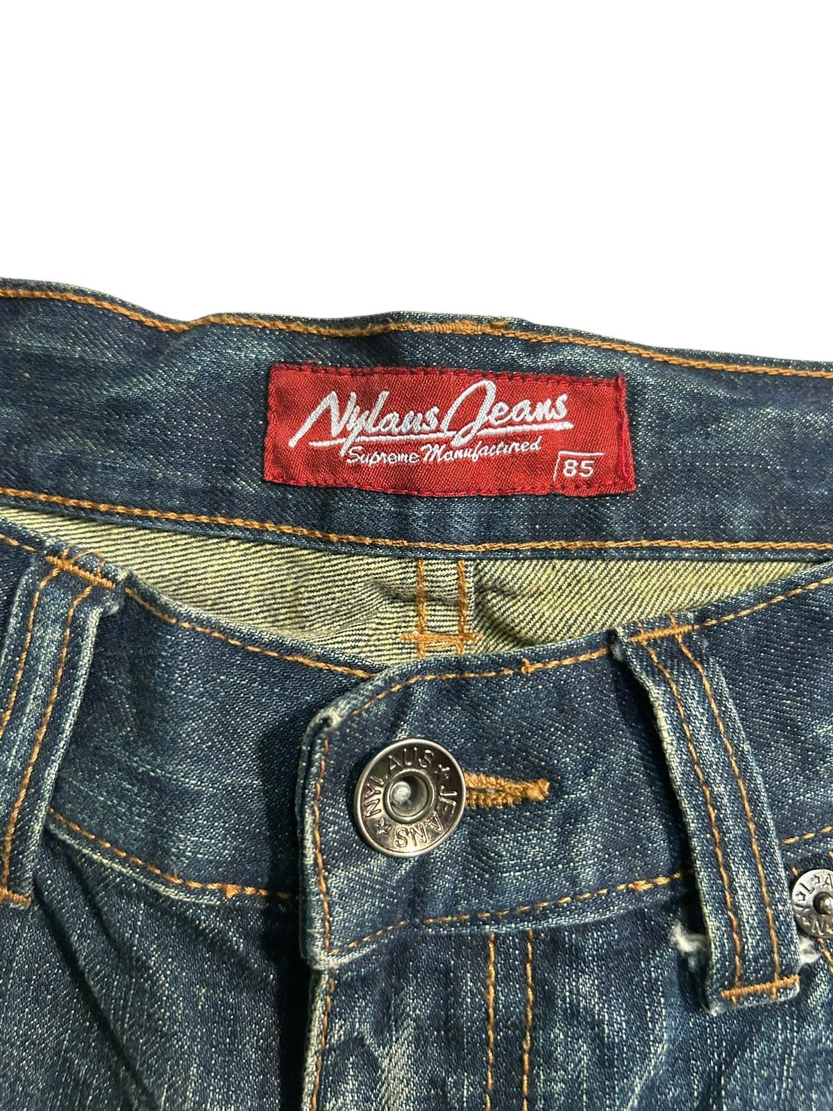 Japanese Brand × Kapital × Vintage Nylaus Japanese Style Distressed Denim Jeans Size US 34 / EU 50 - 7 Thumbnail