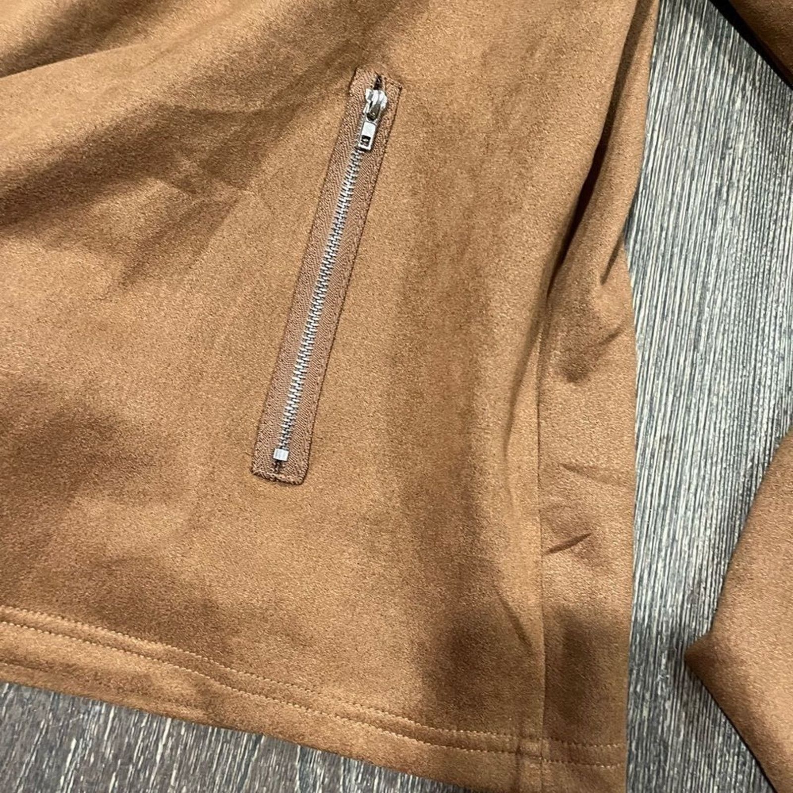 Shein Shein Suede Frenchy Waterfall Collar Coat Zipper Pockets XL Size XL / US 12-14 / IT 48-50 - 5 Thumbnail