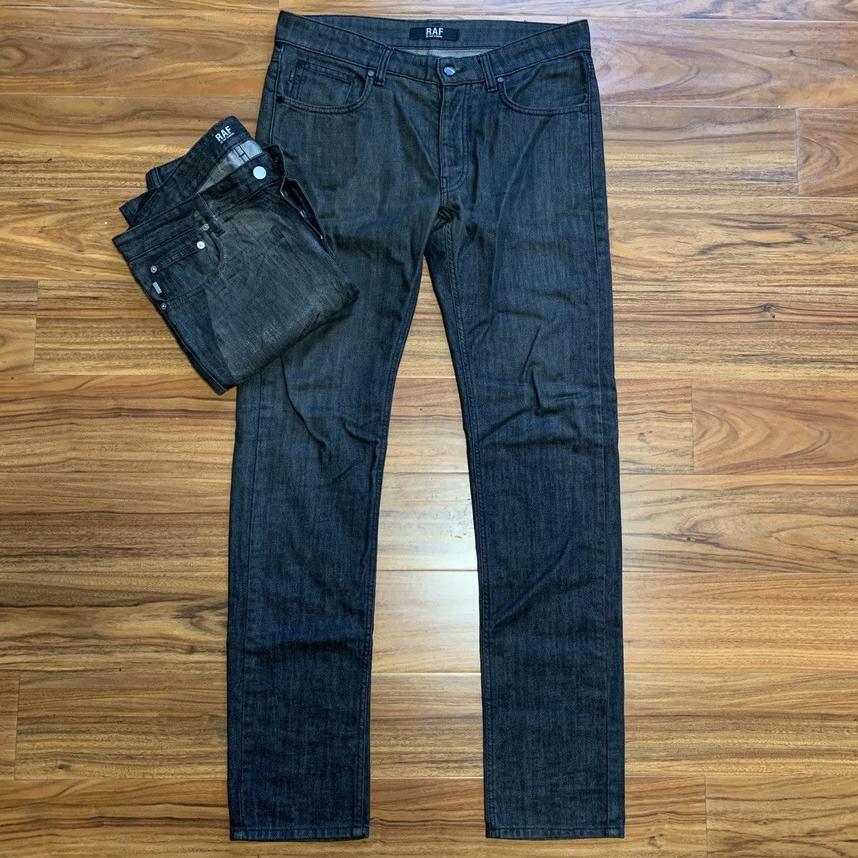 Raf Simons RAF by Raf Simons Waxed Denim Jeans | Grailed