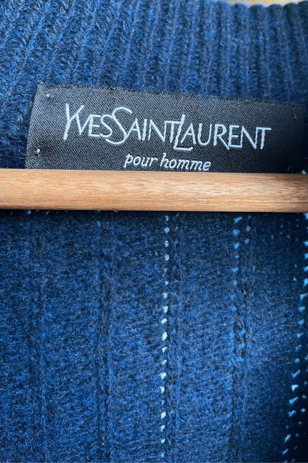 Vintage × Yves Saint Laurent Yves Saint Laurent Vintage Jumper Blue Size M-L Size US M / EU 48-50 / 2 - 6 Thumbnail