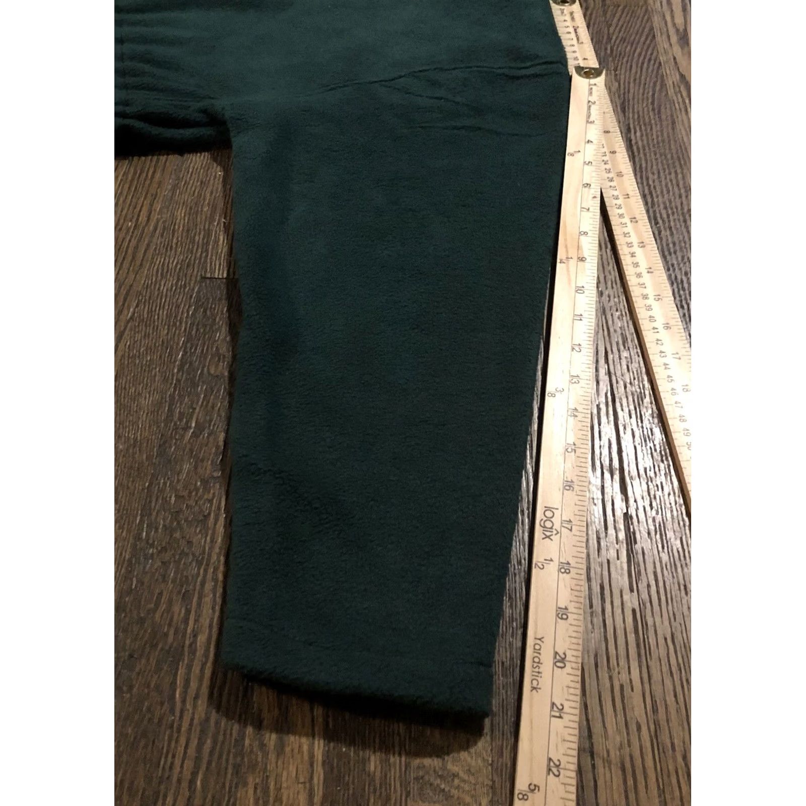 Vintage VINTAGE Mazmania Women's XS Solid Green Soft Fleece Hooded Zip Jacket USA 90s Size XS / US 0-2 / IT 36-38 - 4 Thumbnail