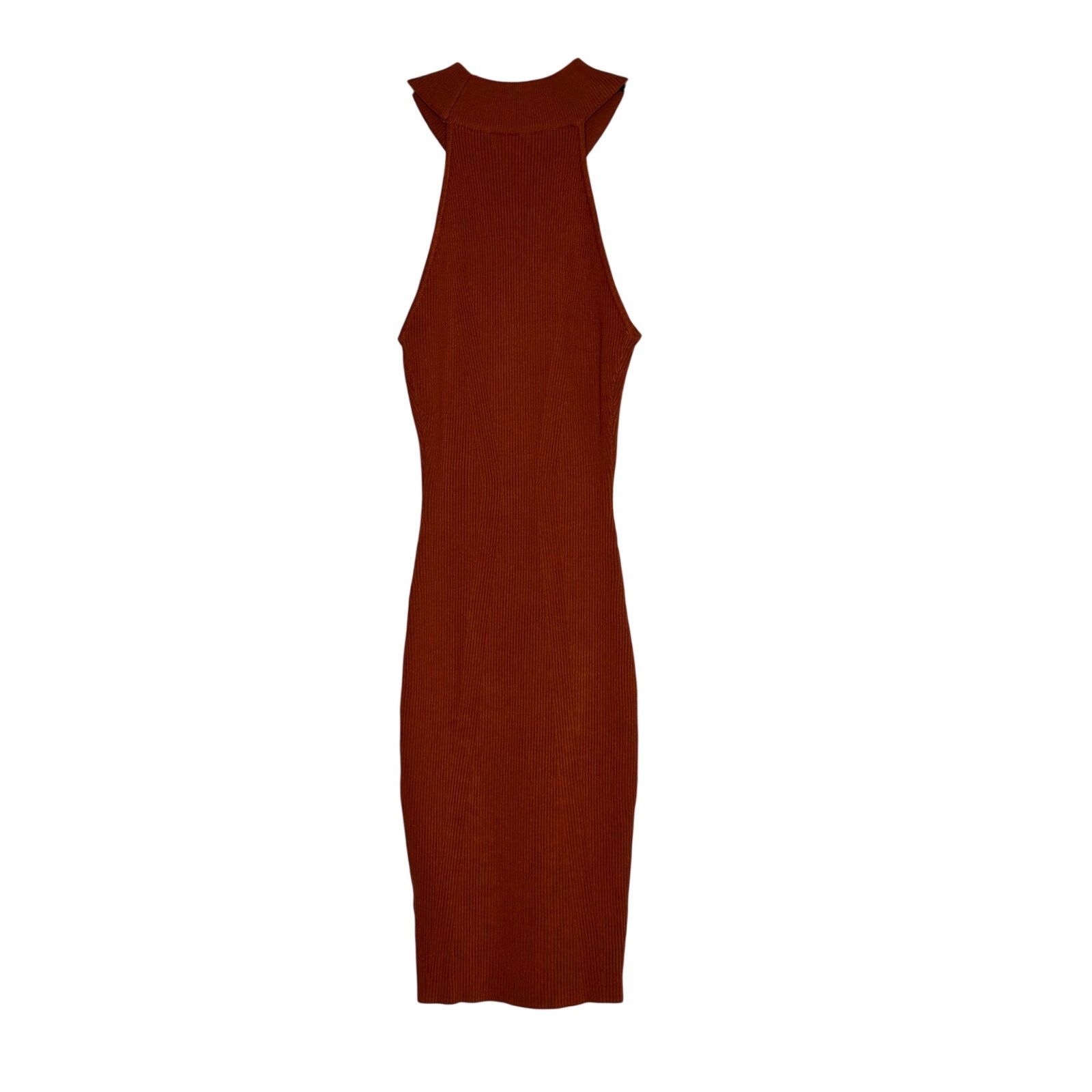 Fashion Nova FashionNova brown rust knit halter bodycon mini dress size M Size M / US 6-8 / IT 42-44 - 7 Thumbnail