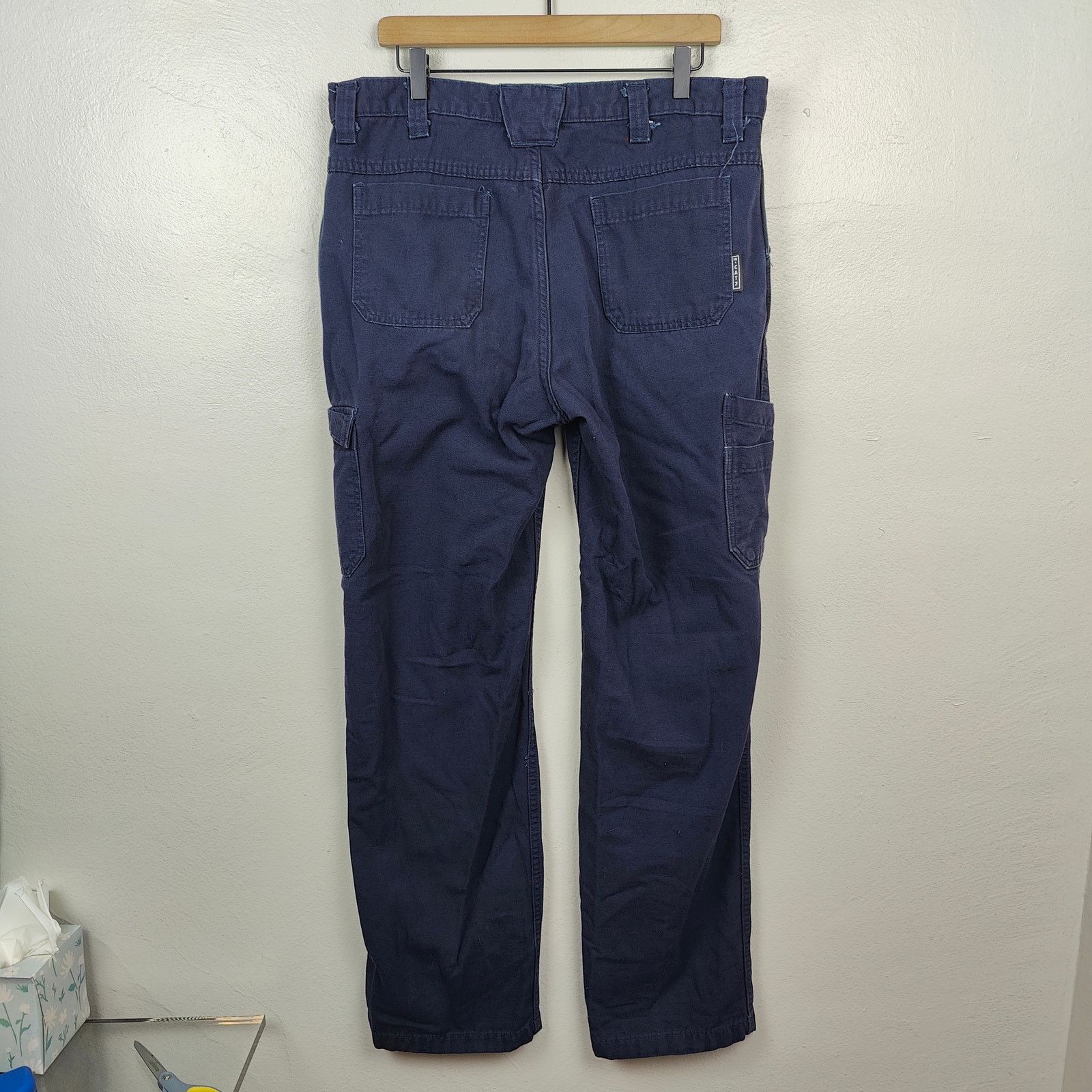 Other Dragonwear FR Pants Mens 34x34 Navy Blue Workwear Size US 34 / EU 50 - 4 Thumbnail