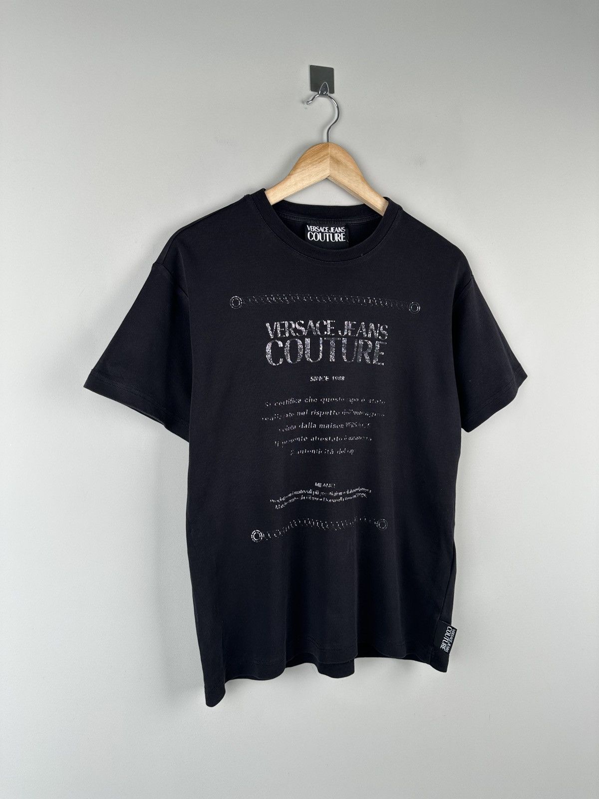Versace Jeans Couture Versace Jeans Couture Box Logo Tee Oversized Size US XS / EU 42 / 0 - 5 Thumbnail