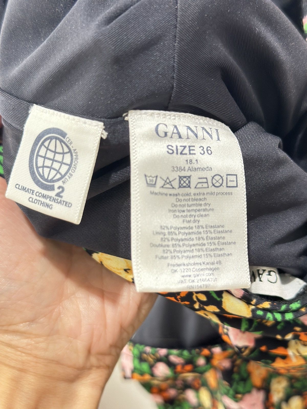 Ganni Ganni Floral Multi Color Bodysuit Top/size 36 Size S / US 4 / IT 40 - 7 Thumbnail
