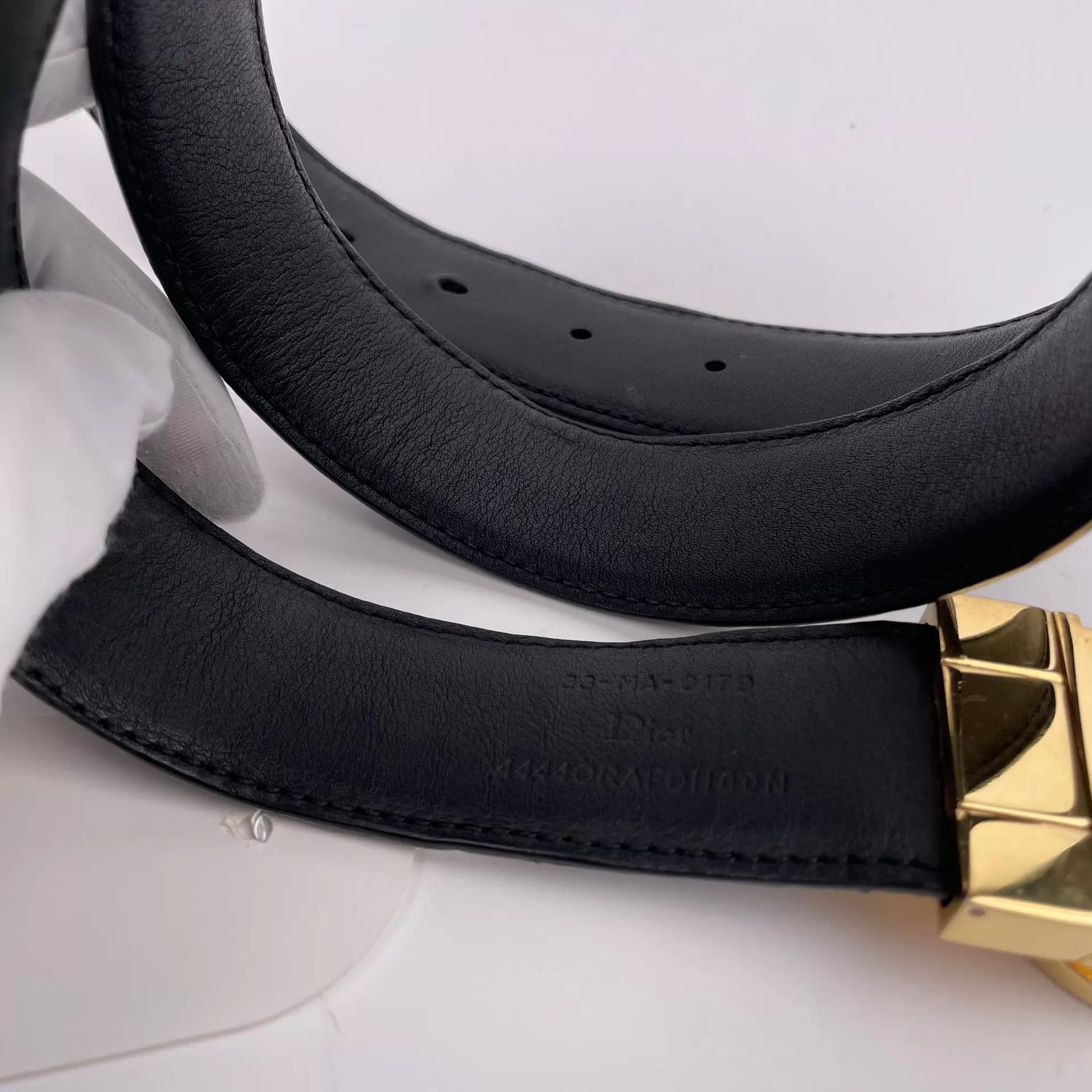 Dior Dior Black Crocodile Skin Belt Size ONE SIZE - 5 Thumbnail