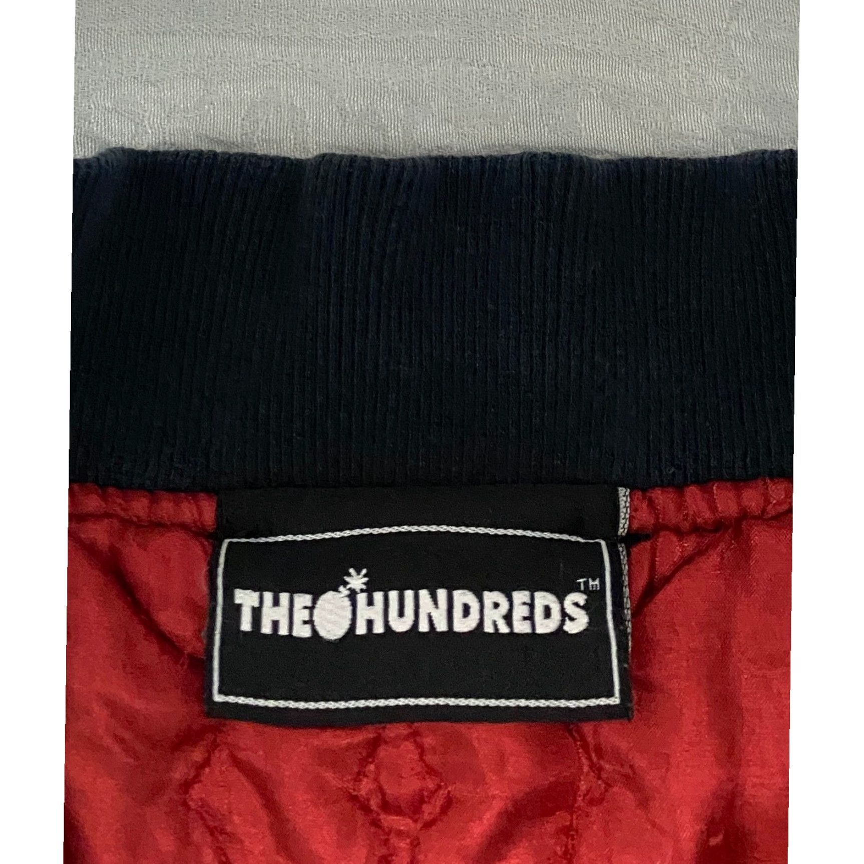 The Hundreds The Hundreds Los Angeles Bomber Jacket Black M Varsity Zip Zipper Logo Embroidered Cotton Blend Canvas Lined Padded Casual Mens Medium Size US M / EU 48-50 / 2 - 7 Thumbnail