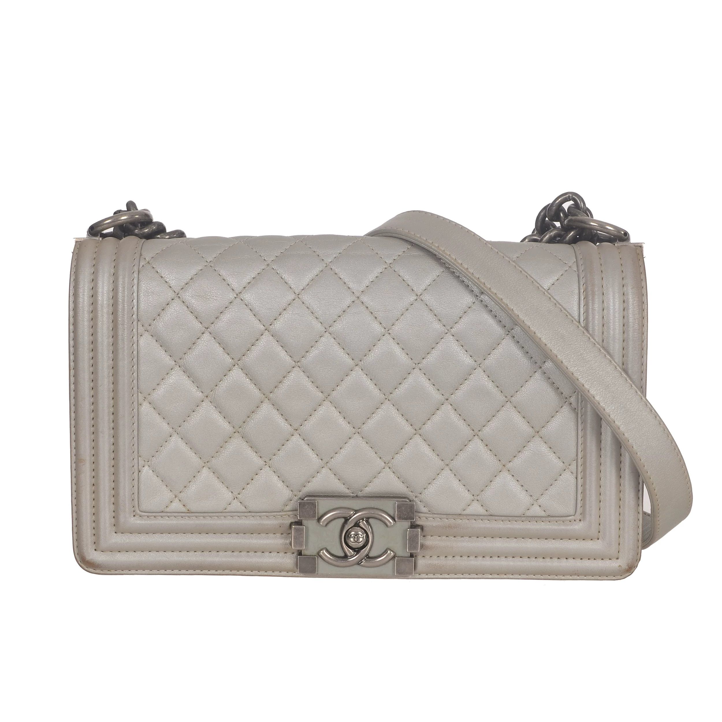 Chanel Chanel Retro Plaid Gray Shoulder Bag 25 Women Size ONE SIZE - 1 Thumbnail