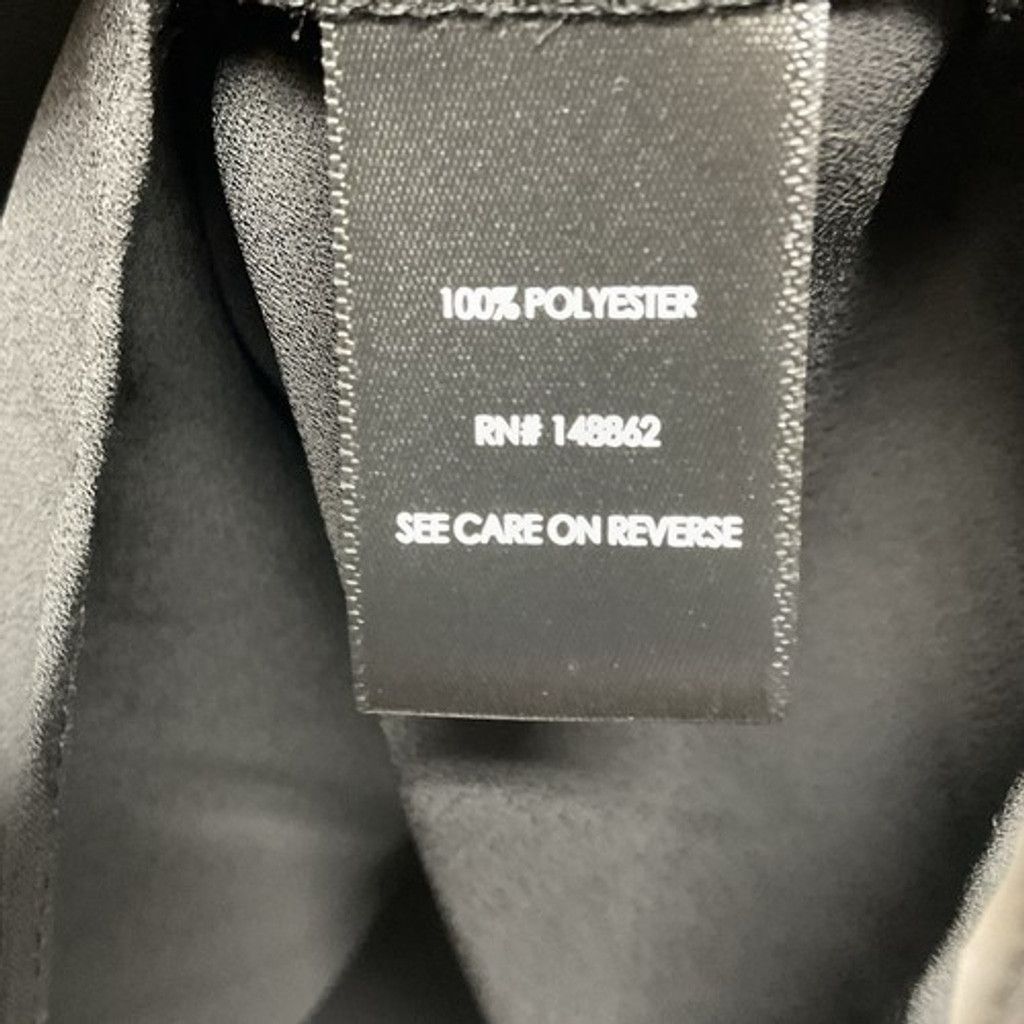 Torrid NWT Torrid Black Keyhole Tie Neck Long Sleeve Blouse Women 2 Size XS / US 0-2 / IT 36-38 - 3 Thumbnail