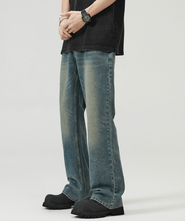 Japanese Brand × Jean Distressed vintage American style flared baggy jeans Size US 32 / EU 48 - 4 Thumbnail