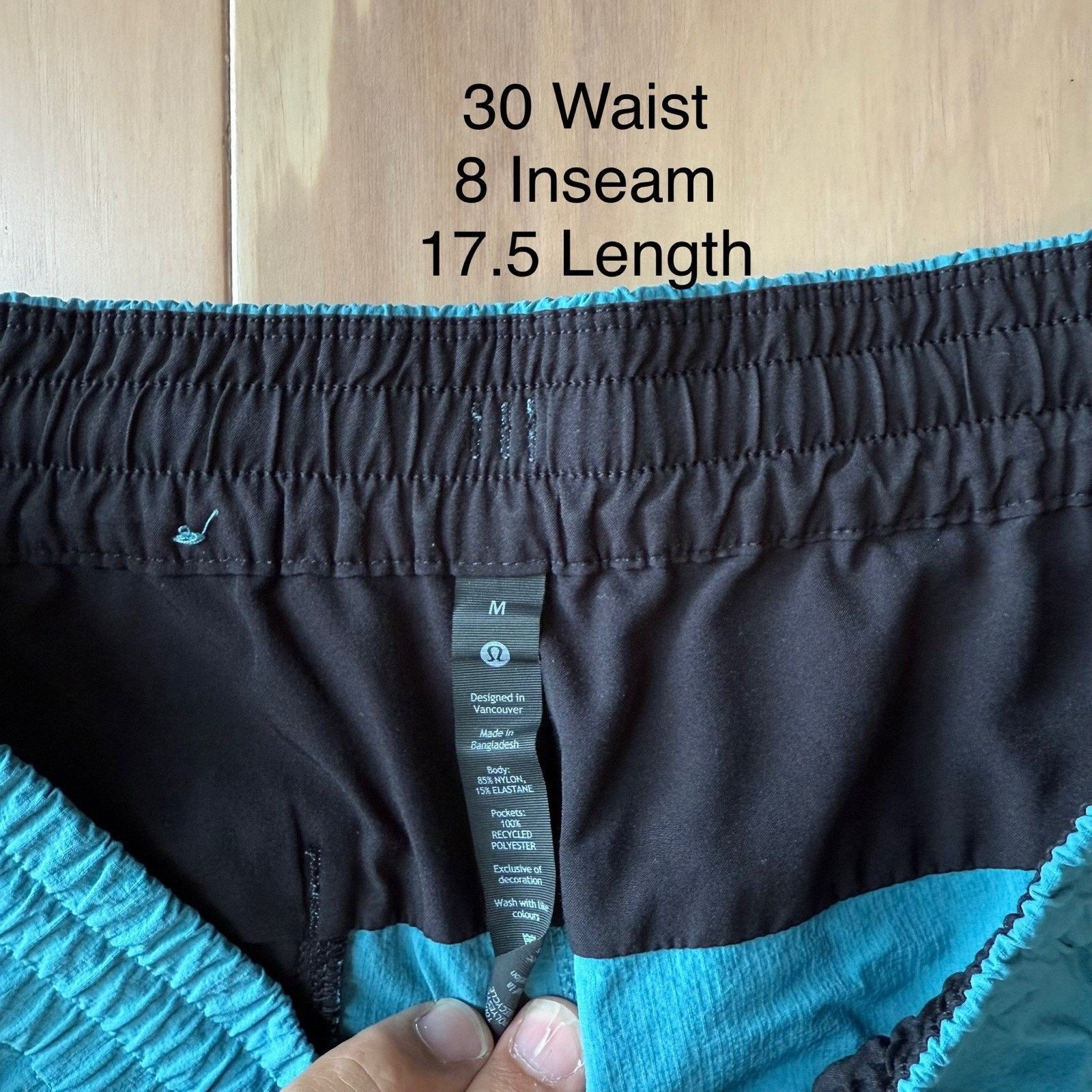Lululemon Lululemon Bowline Shorts M Teal Linerless Workout Athleisure Size US 30 / EU 46 - 5 Thumbnail