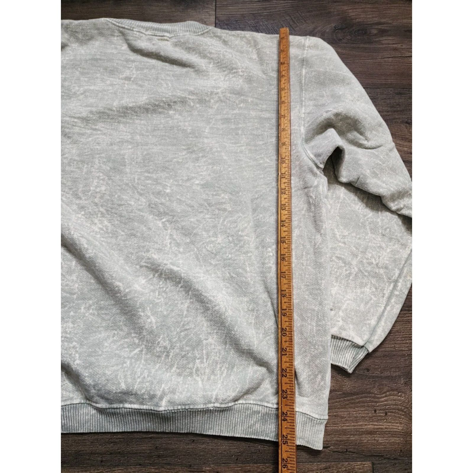 Vintage VINTAGE Lifestyles Mens Green Cotton Blend Pullover Sweatshirt USA Made Distressed Long Sleeve Regular Fit L Size US L / EU 52-54 / 3 - 3 Thumbnail