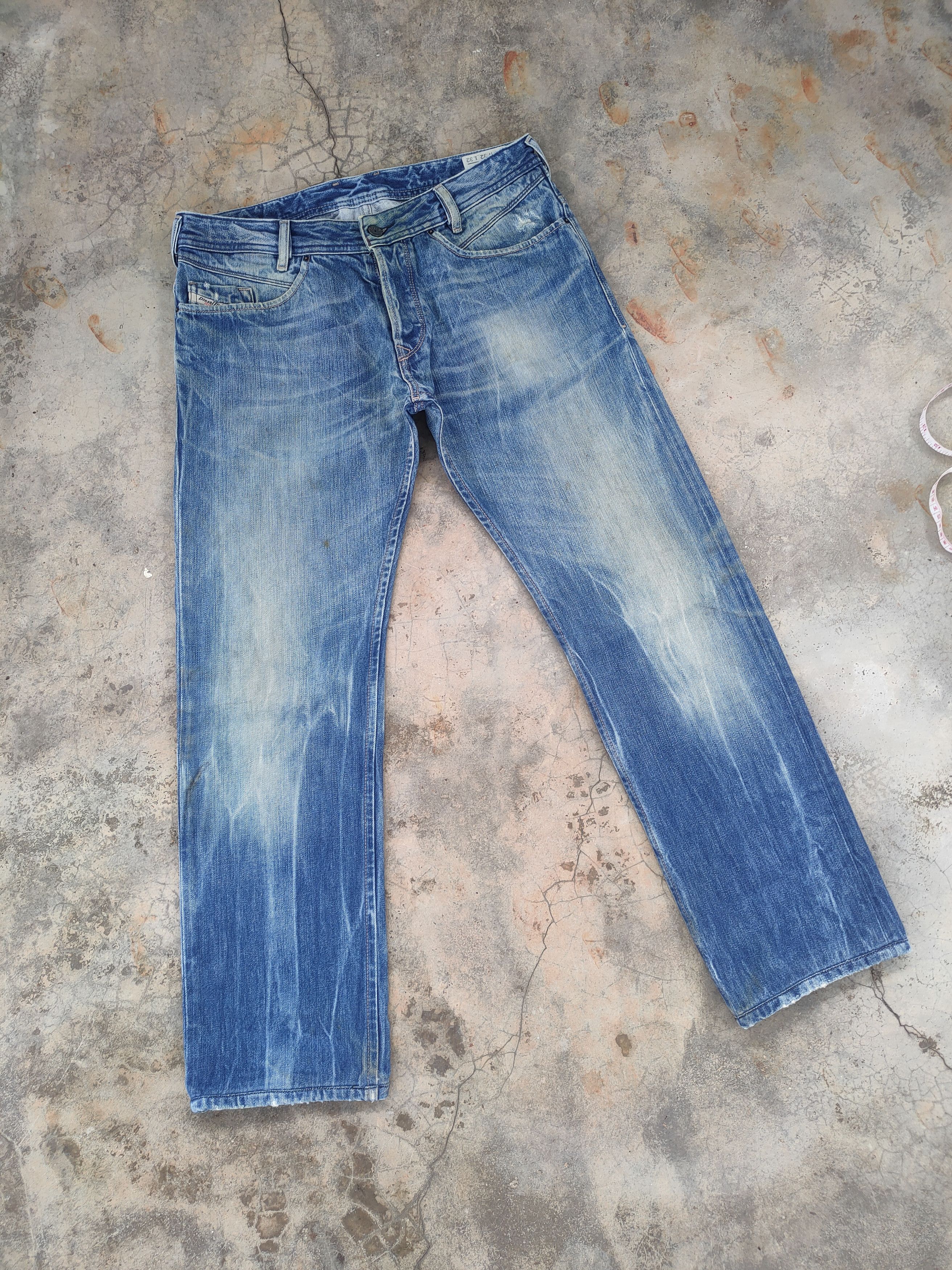 Diesel × Jean W32 VINTAGE DIESEL FADED WASH DISTRESSED JEAN DENIM PANTS Size US 32 / EU 48 - 3 Thumbnail