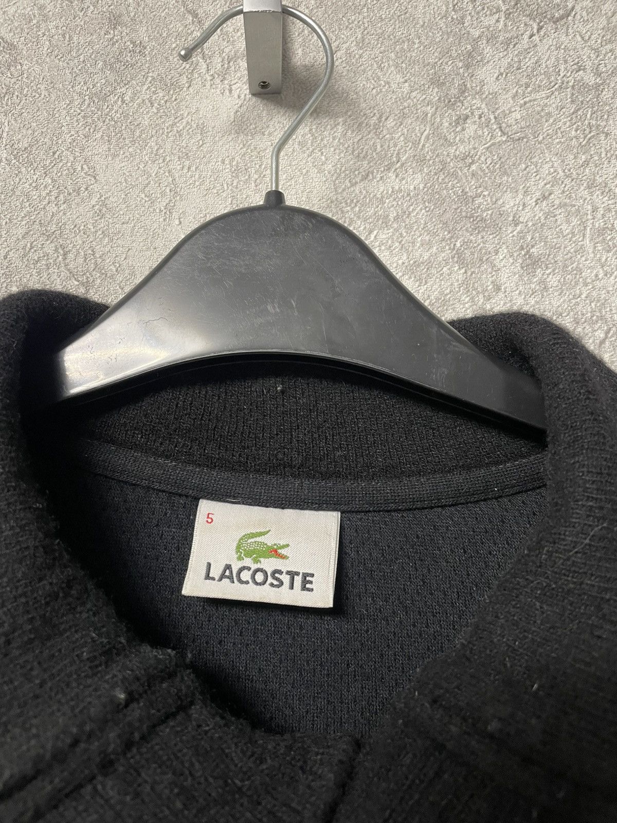 Lacoste Vintage Lacoste Black Wool Sweater Size US L / EU 52-54 / 3 - 8 Thumbnail