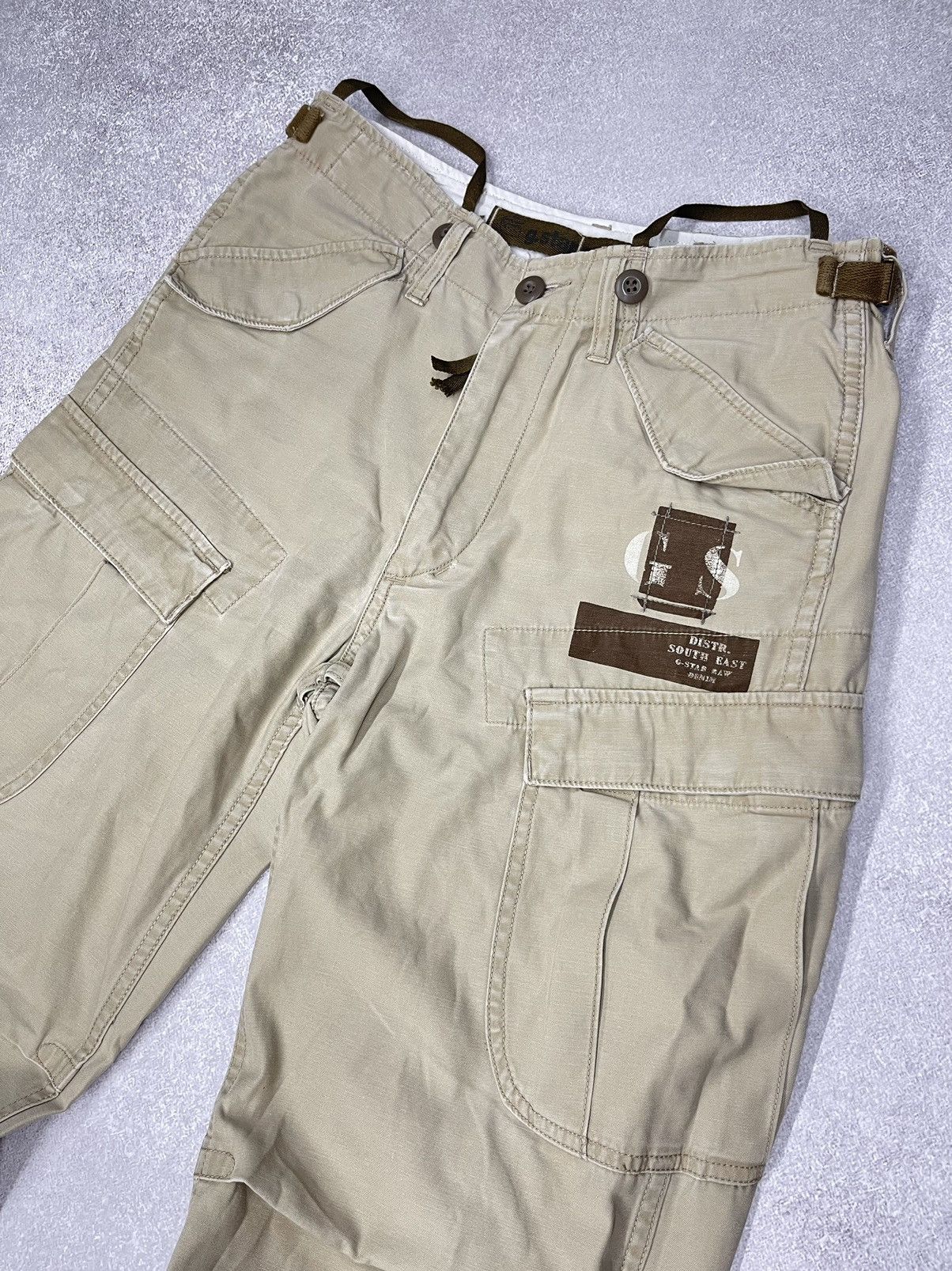 G-Star Vintage G-Star Raw Art Battle Cargo Pants Y2K Size US 30 / EU 46 - 7 Thumbnail