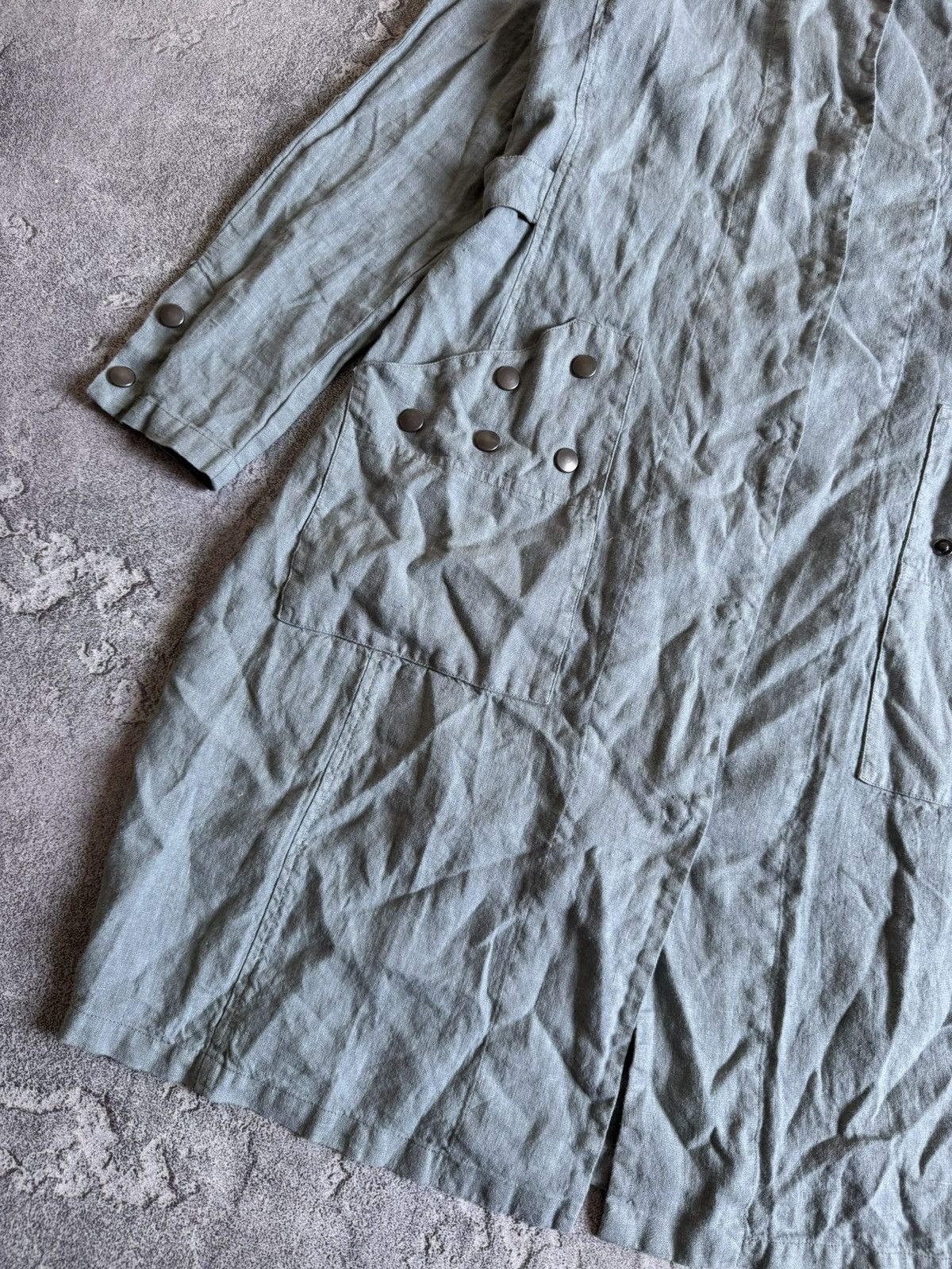 Rundholz Grizas S linen long dress Avantgarde oversized boho jacket Size S / US 4 / IT 40 - 11 Thumbnail