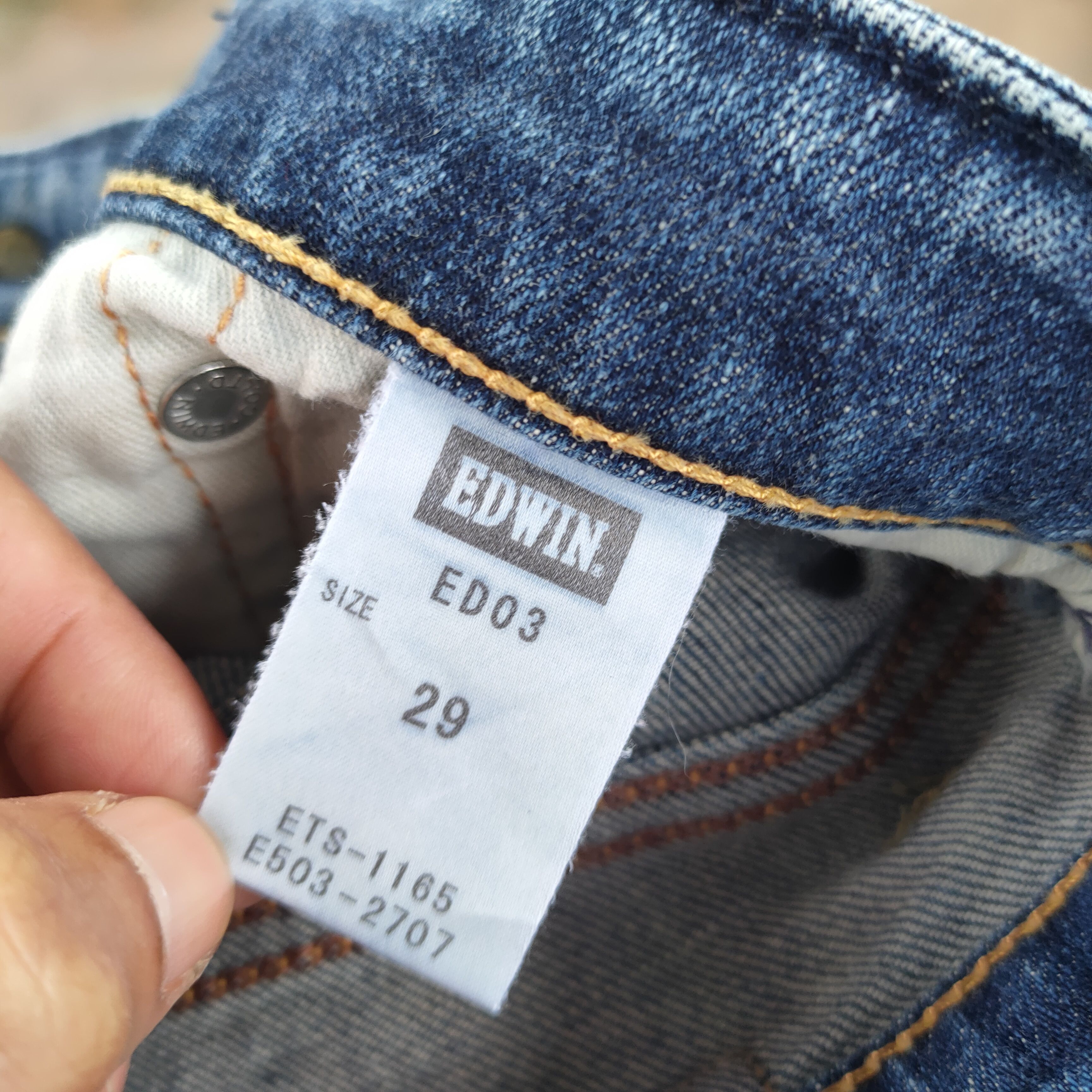 Edwin × Jean × Vintage VINTAGE EDWIN FADED RIPPED JEANS DENIM PANTS Size US 30 / EU 46 - 15 Thumbnail