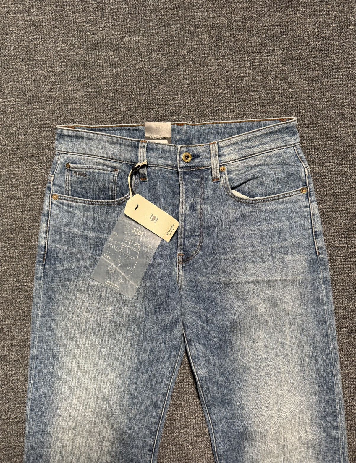 G-Star G-Star Raw 3301 Loose Jeans Faded Denim W30 L32 Casual Fit Size US 30 / EU 46 - 4 Thumbnail