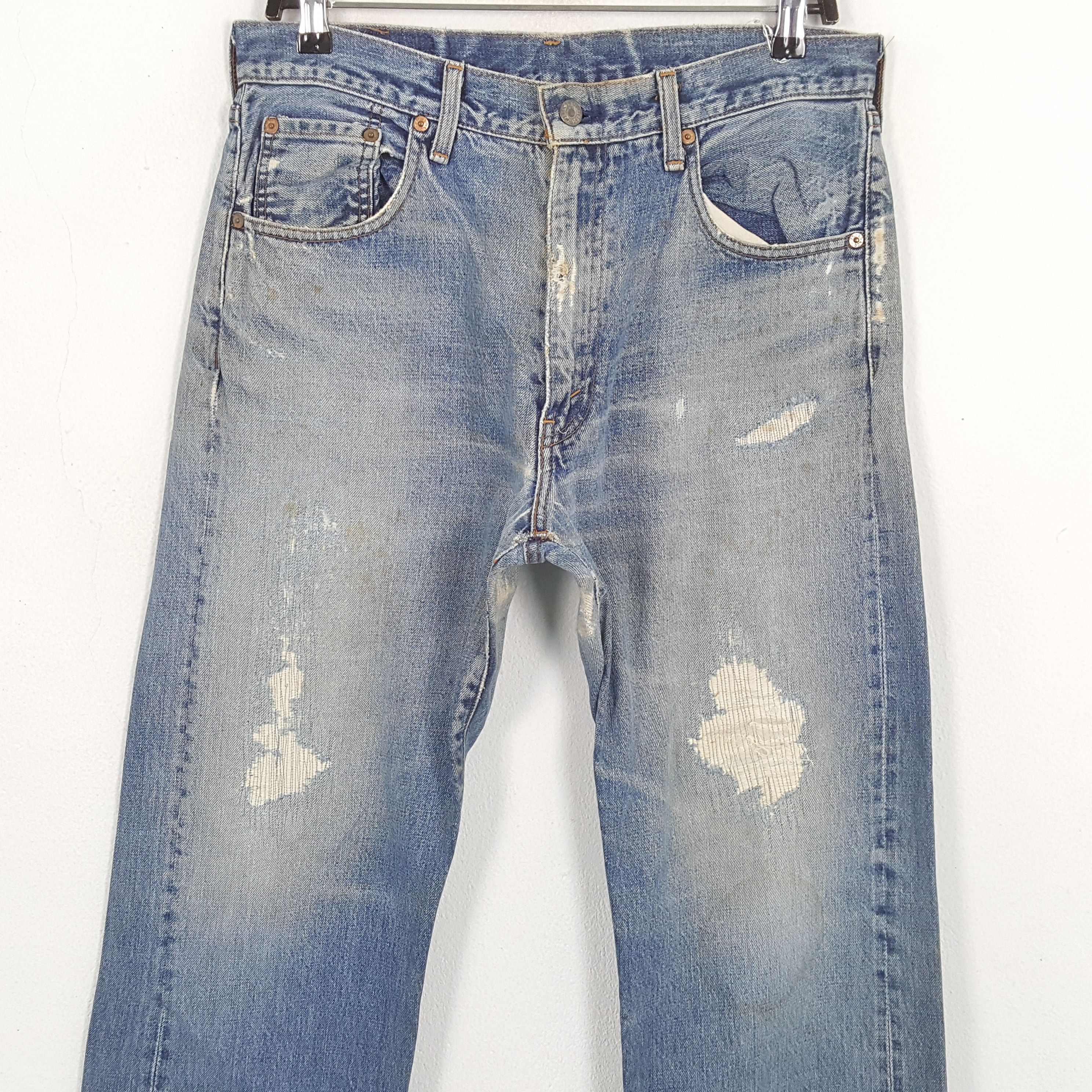 Levi's × Vintage LEVI'S Streetwear Style Distressed Jeans Size US 31 - 5 Thumbnail