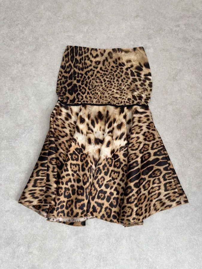 Roberto Cavalli SS2003 Roberto Cavalli Leopard Print Silk Dress Size M / US 6-8 / IT 42-44 - 6 Thumbnail