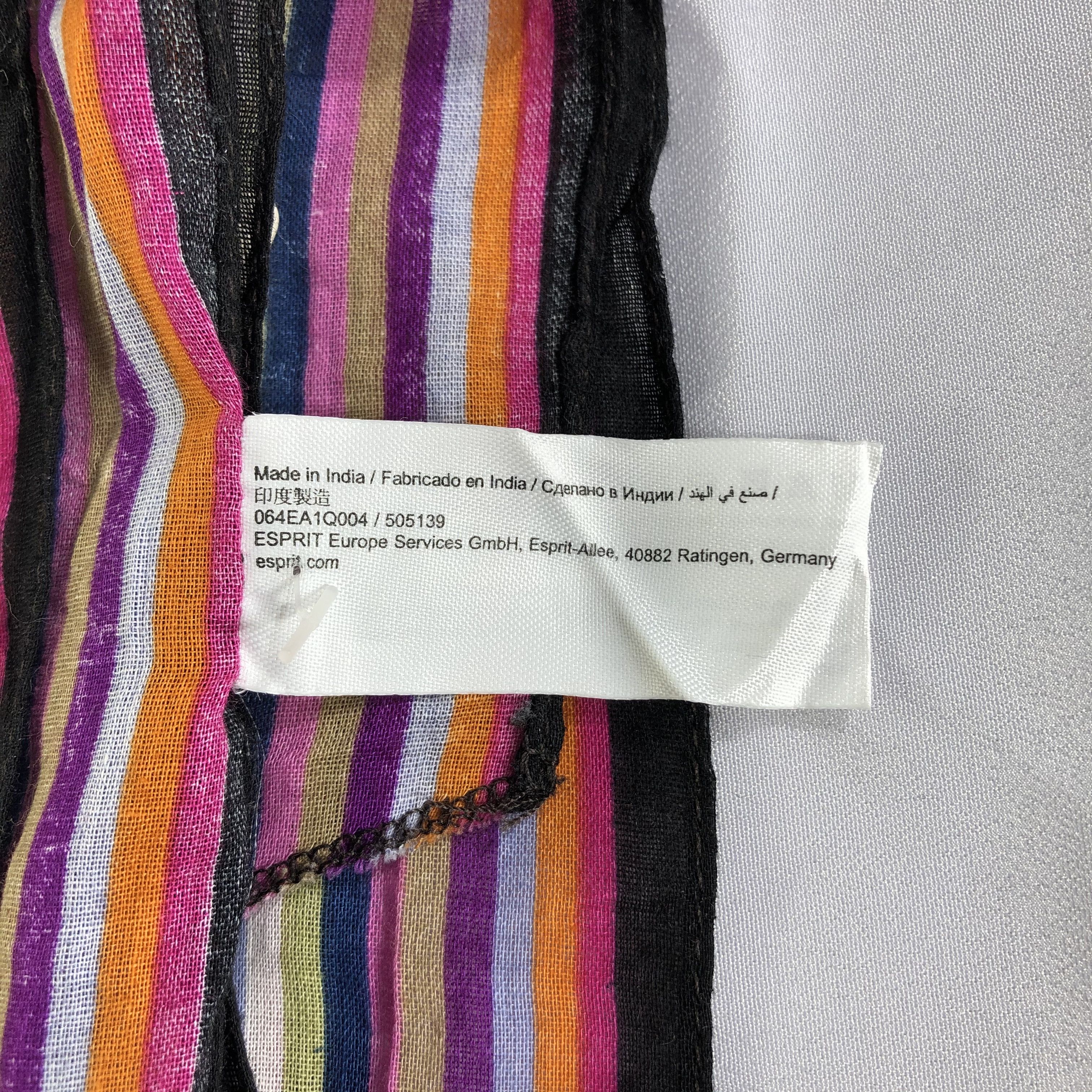 Esprit × Vintage Vintage Esprit Silk Scarf Size ONE SIZE - 6 Thumbnail