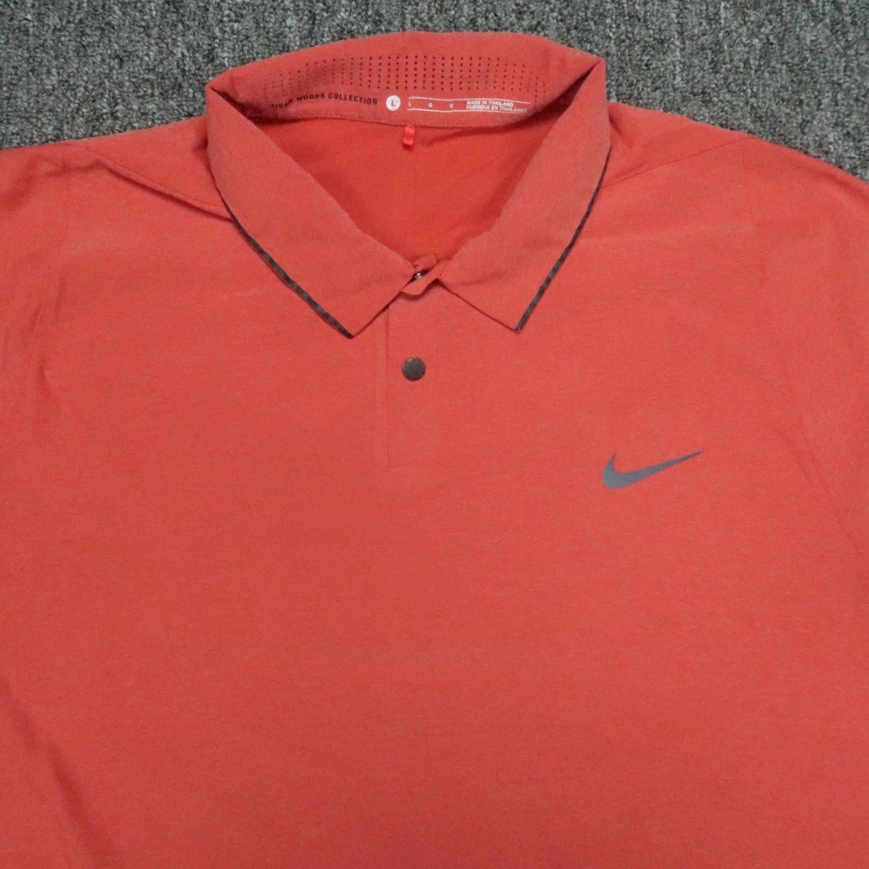 Nike Nike Tiger Woods Shirt VL Max Woven Polo Golf Performance Red Large Men Size US L / EU 52-54 / 3 - 2 Thumbnail