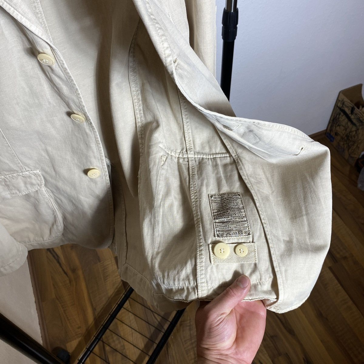 L.B.M. 1911 Cotton and Linen Blazer L.B.M 1911 Cream Size 48R - 8 Thumbnail