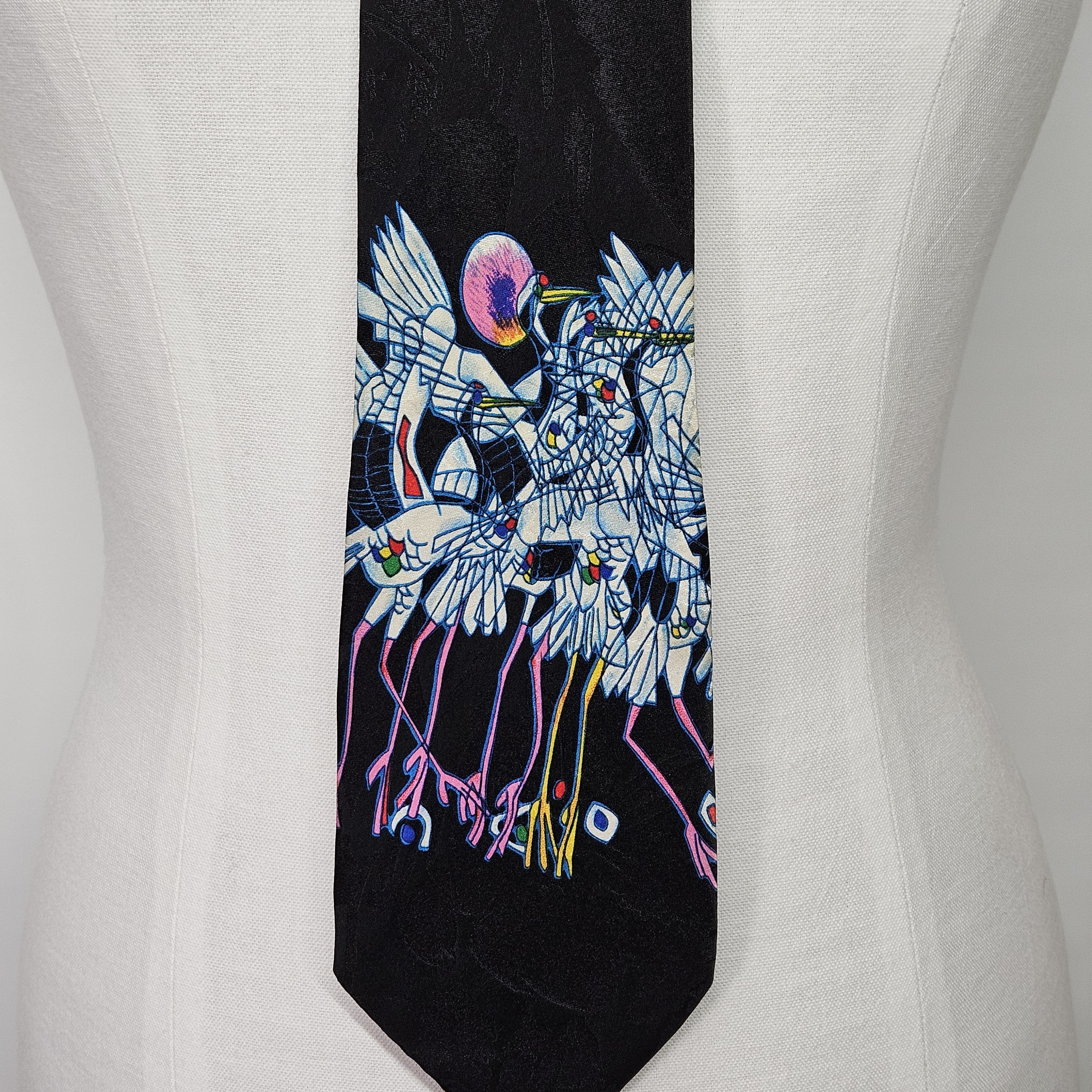 Other Jiang 60x3.75" Necktie Tiefeng Silk Artist Yunnan School Size ONE SIZE - 6 Thumbnail