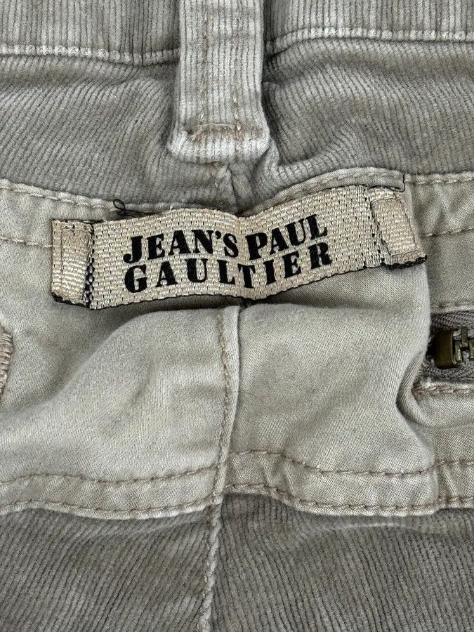Jean Paul Gaultier 2000s Jean Paul Gaultier Beige Multi Pockets Cargo Aviator Velvet Pants Size US 30 / EU 46 - 9 Thumbnail