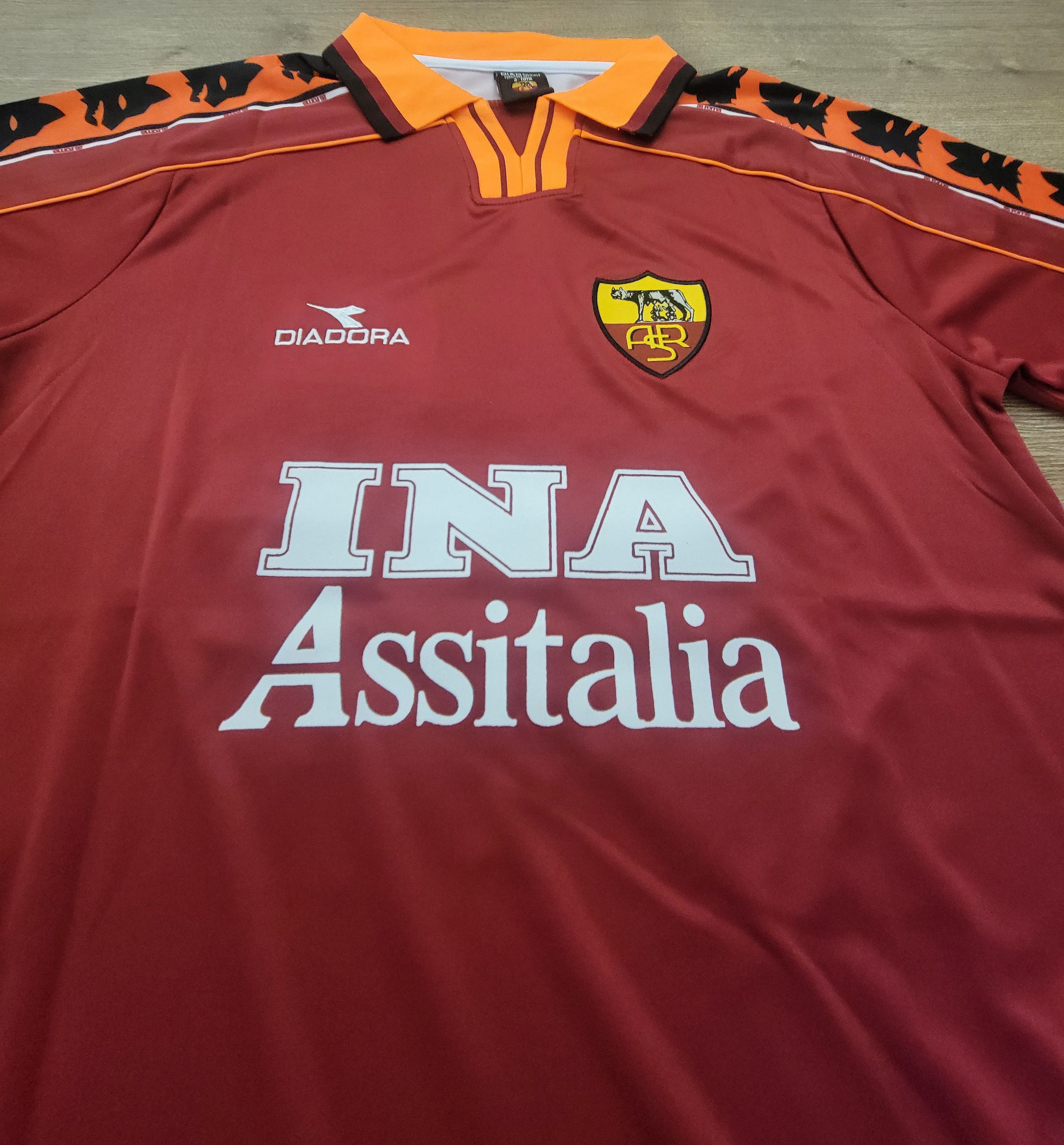 Other Totti 10 Roma 1999/2000 Vintage Soccer Jersey Trikot Size US L / EU 52-54 / 3 - 3 Thumbnail