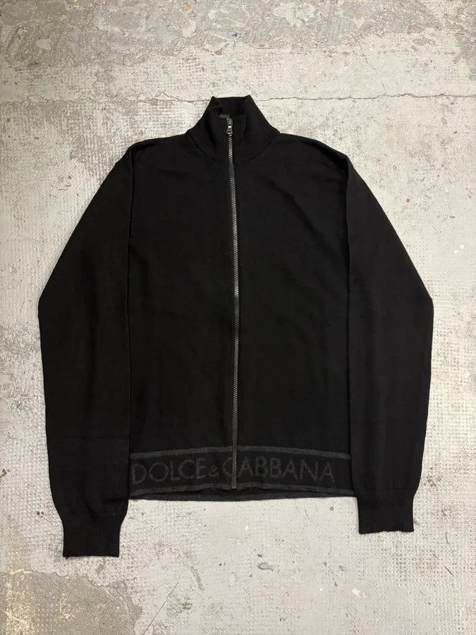 Dolce & Gabbana AW2005 Dolce & Gabbana Black Wool Zip-Up Sweater Size US M / EU 48-50 / 2 - 1 Thumbnail