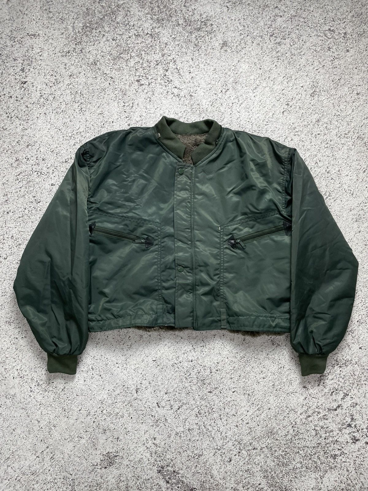 Vintage Vintage CWU 45 Boxy Military Bomber Jacket Size US L / EU 52-54 / 3 - 1 Thumbnail