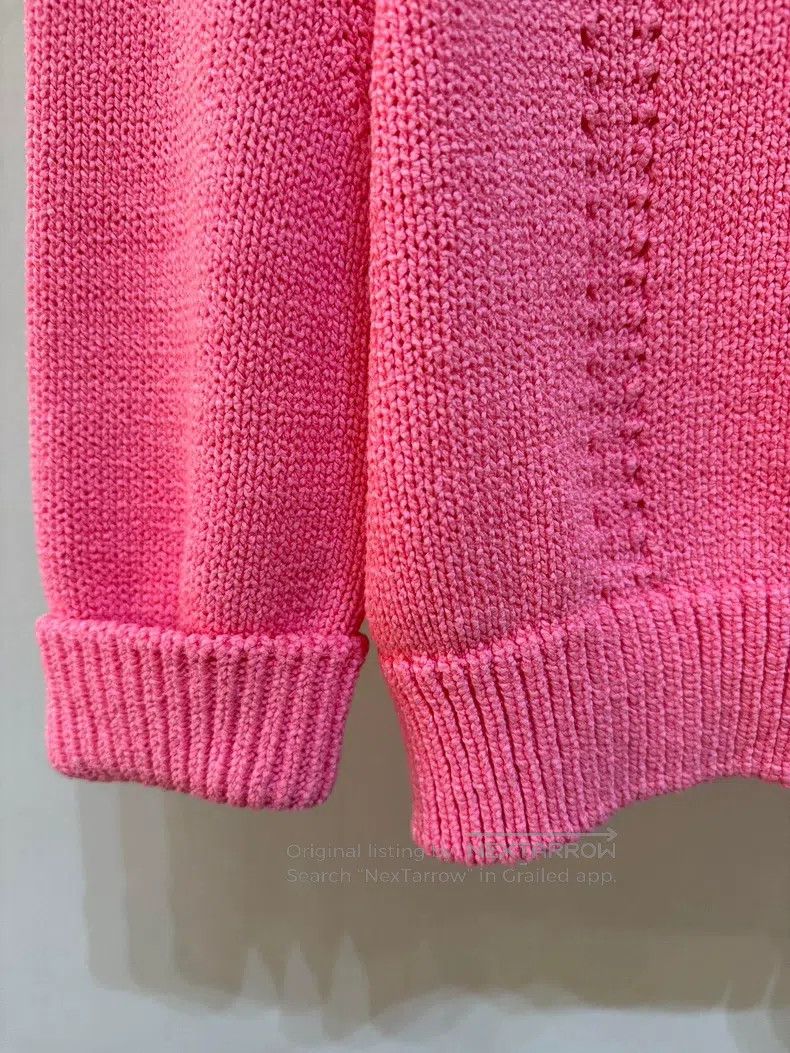 Chanel Chanel Coral pink knitted fabric short sleeves Size S / US 4 / IT 40 - 3 Thumbnail