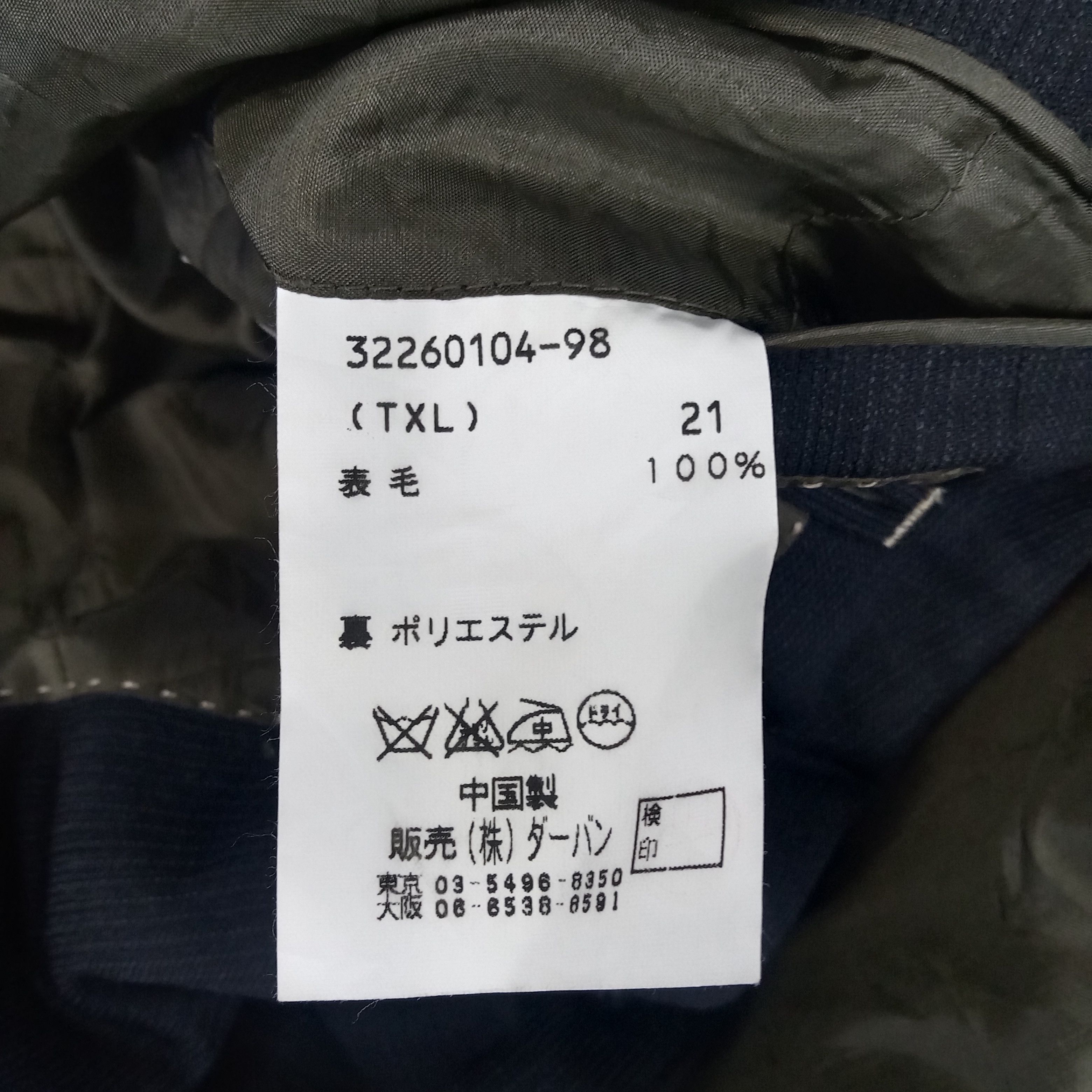 Japanese Brand × Vintage × Yohji Yamamoto A.A.R Yohji Yamamoto Japanese Designer Blazers Size 38R - 9 Thumbnail