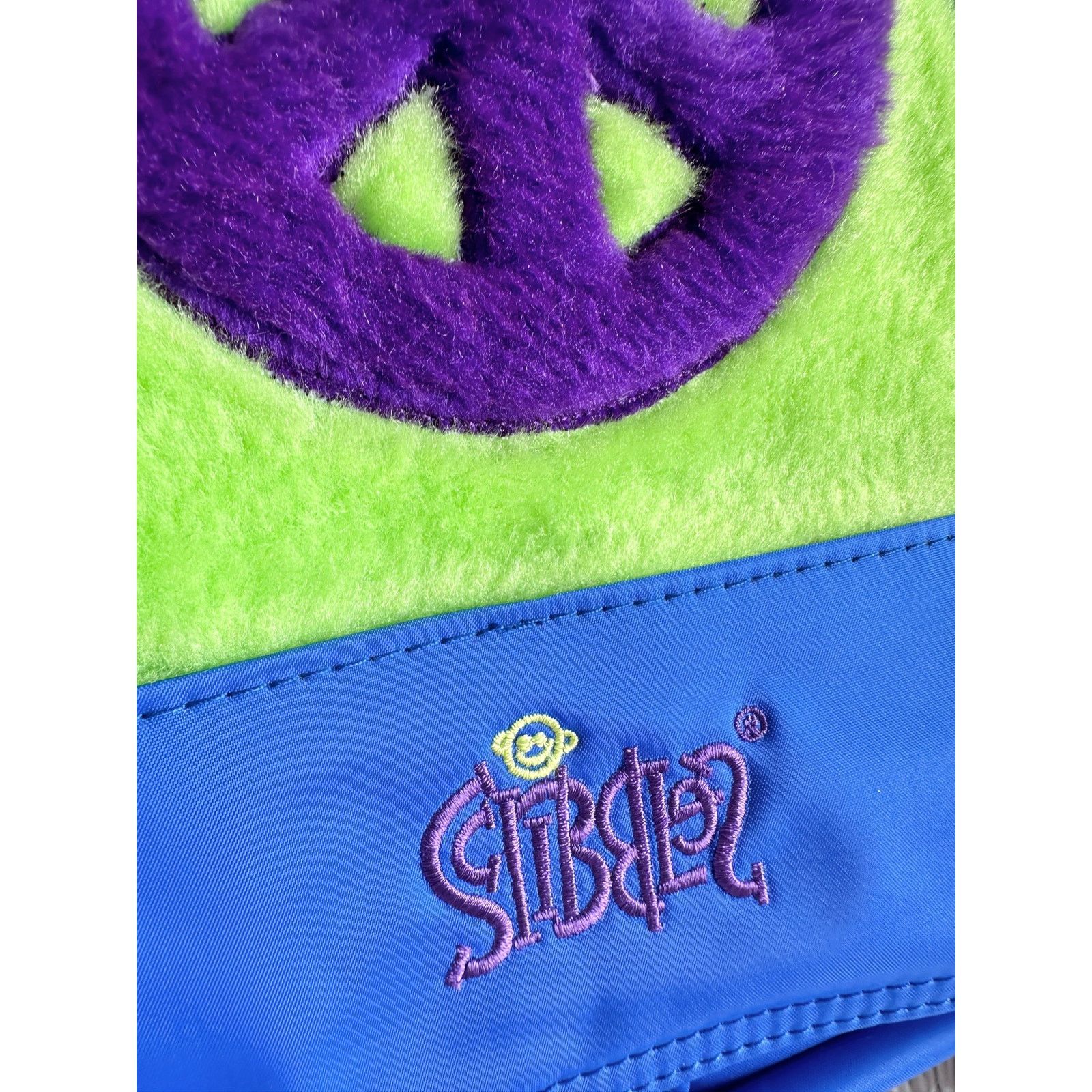Other NOS Y2K Fuzzy Peace Sign Convertible Bag Size ONE SIZE - 7 Thumbnail