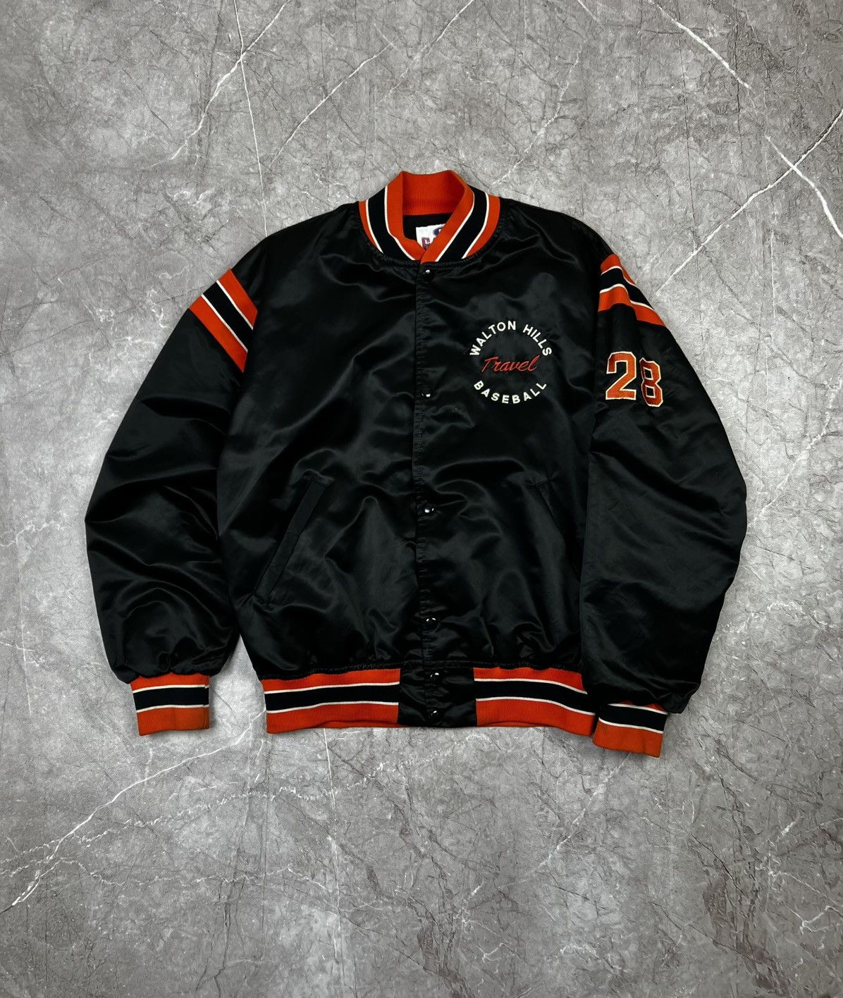 Vintage Vintage 90s Satin Baseball Bomber Jacket Size US L / EU 52-54 / 3 - 2 Thumbnail