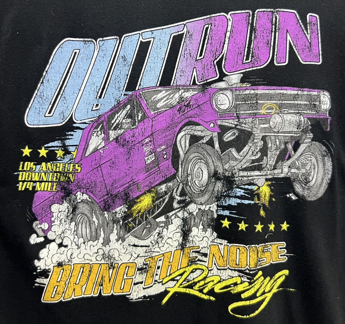 Vintage VINTAGE OUTRUN RACING BRING THE NOISE LOS ANGELES SHIRT Size US M / EU 48-50 / 2 - 3 Thumbnail