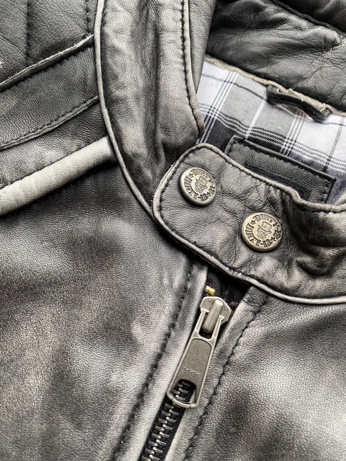 Japanese Brand 🔥Dirty 12 Opium Punk leather jacket racing moto mens m Size US M / EU 48-50 / 2 - 24 Thumbnail