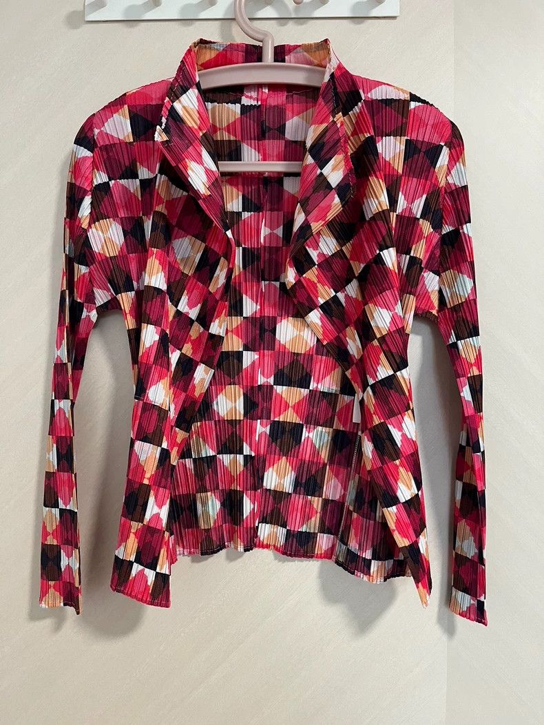 Issey Miyake issey miyake size:3 Diamond-patterned cardigan Size XXS / US 00 / IT 34 - 1 Thumbnail