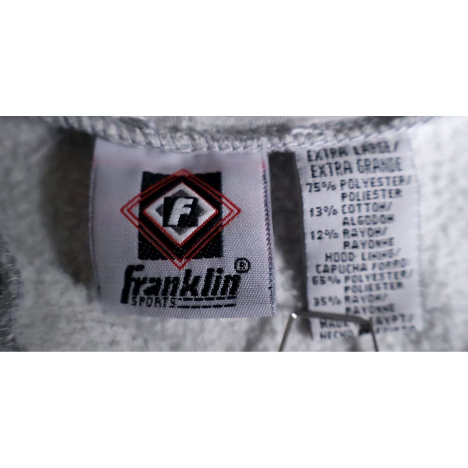 Vintage VINTAGE Franklin Shirt Mens XL Gray 90s Zip Hoodie Men Heather Sweatshirt Blank Solid VTG Fleece Size US XL / EU 56 / 4 - 3 Thumbnail