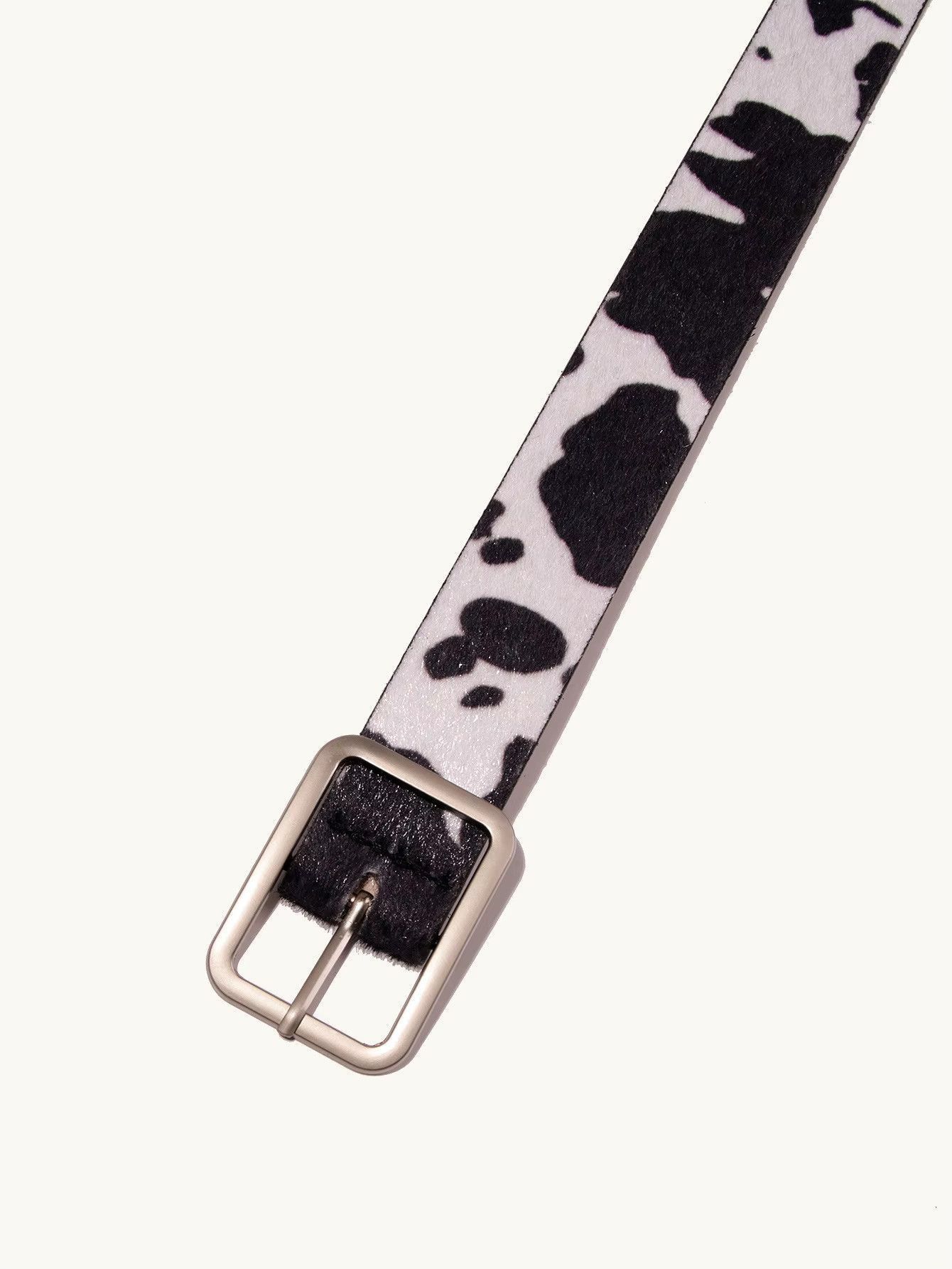 Japanese Brand 2000s leopard cow cheetah print belt Size 32 - 2 Thumbnail