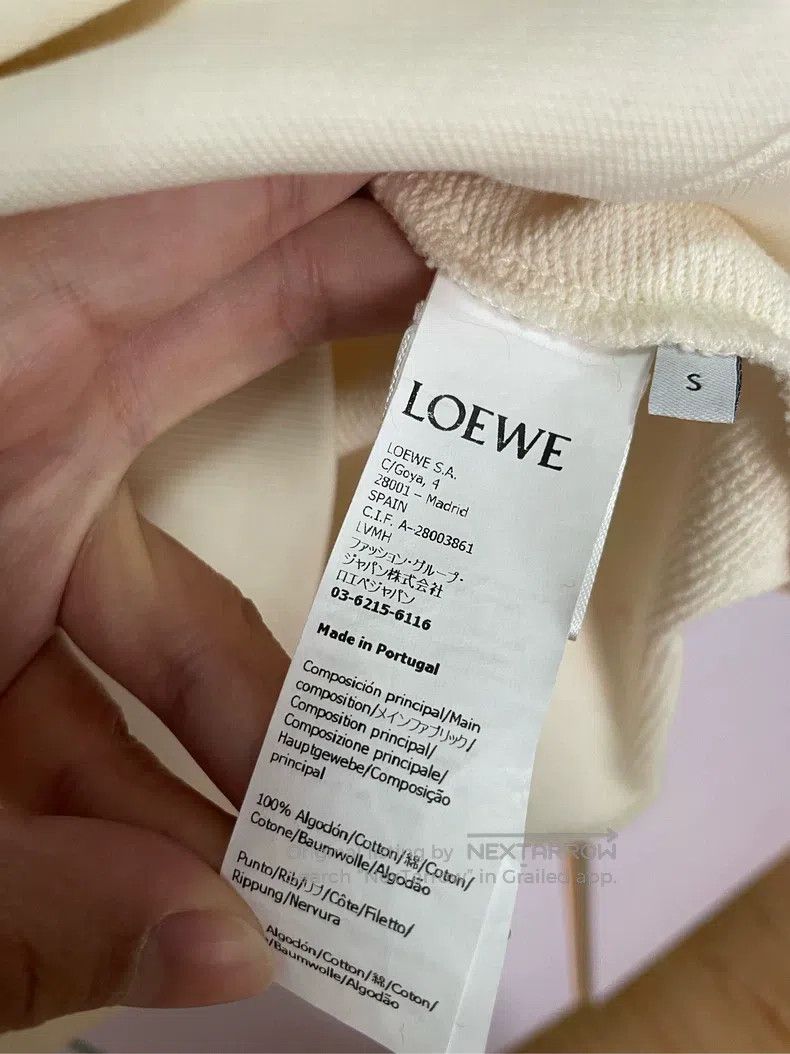 Loewe Loewe Beige Hooded Sweatshirt Size S / US 4 / IT 40 - 9 Thumbnail