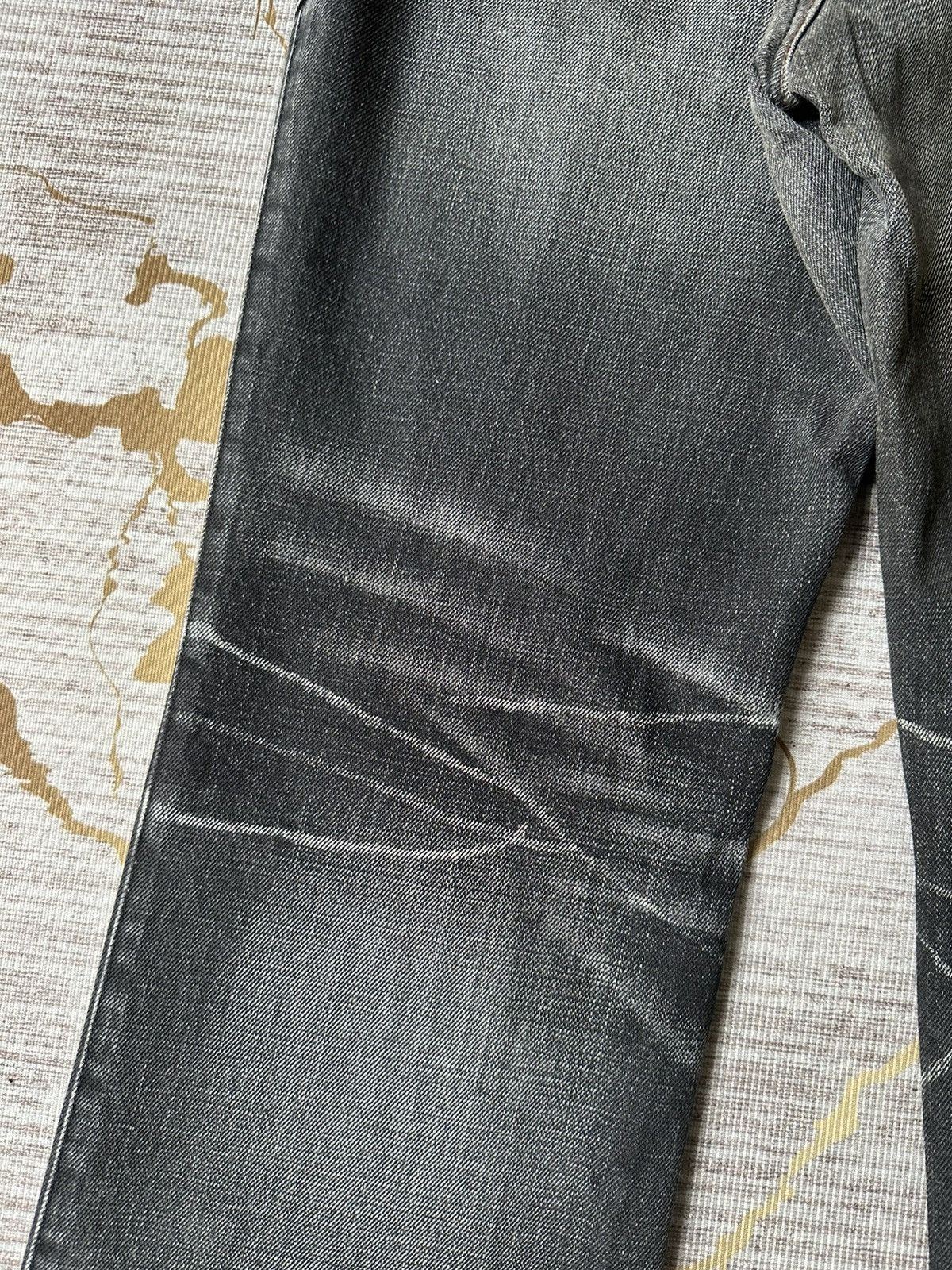 Japanese Brand FLARE Nicole Club For Men NCFM Claw Marks Design Denim Size US 34 / EU 50 - 17 Thumbnail