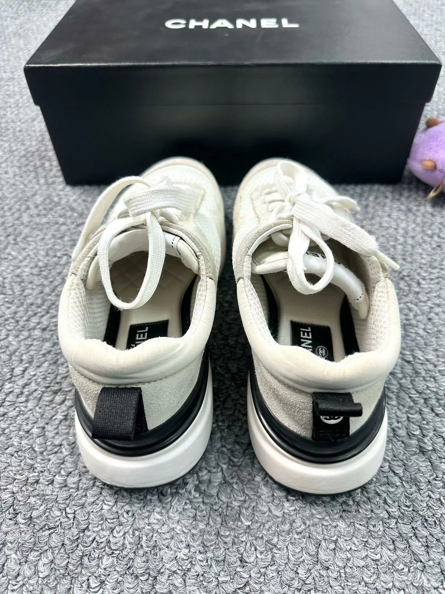 Chanel Chanel Panda Net Suede Sports Shoes| Size US 5 / EU 37 - 4 Thumbnail