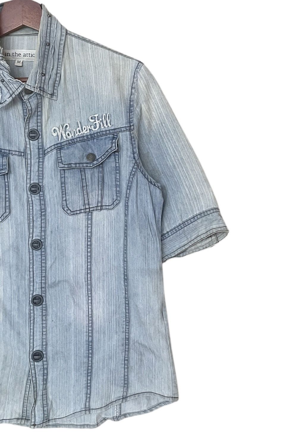 In The Attic × Japanese Brand Vintage Japanese Brand In the Attic Denim Shirt 2000s Size US M / EU 48-50 / 2 - 4 Thumbnail