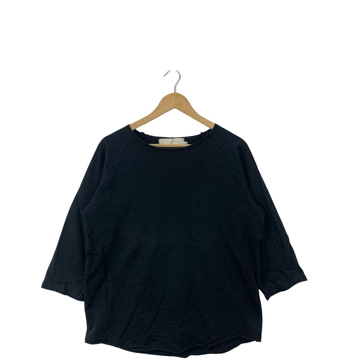 URBAN RESEARCH DOORS URBAN RESEARCH Black 3/4 Sleeve T-Shirt Size Japan Size M / US 6-8 / IT 42-44 - 4 Thumbnail
