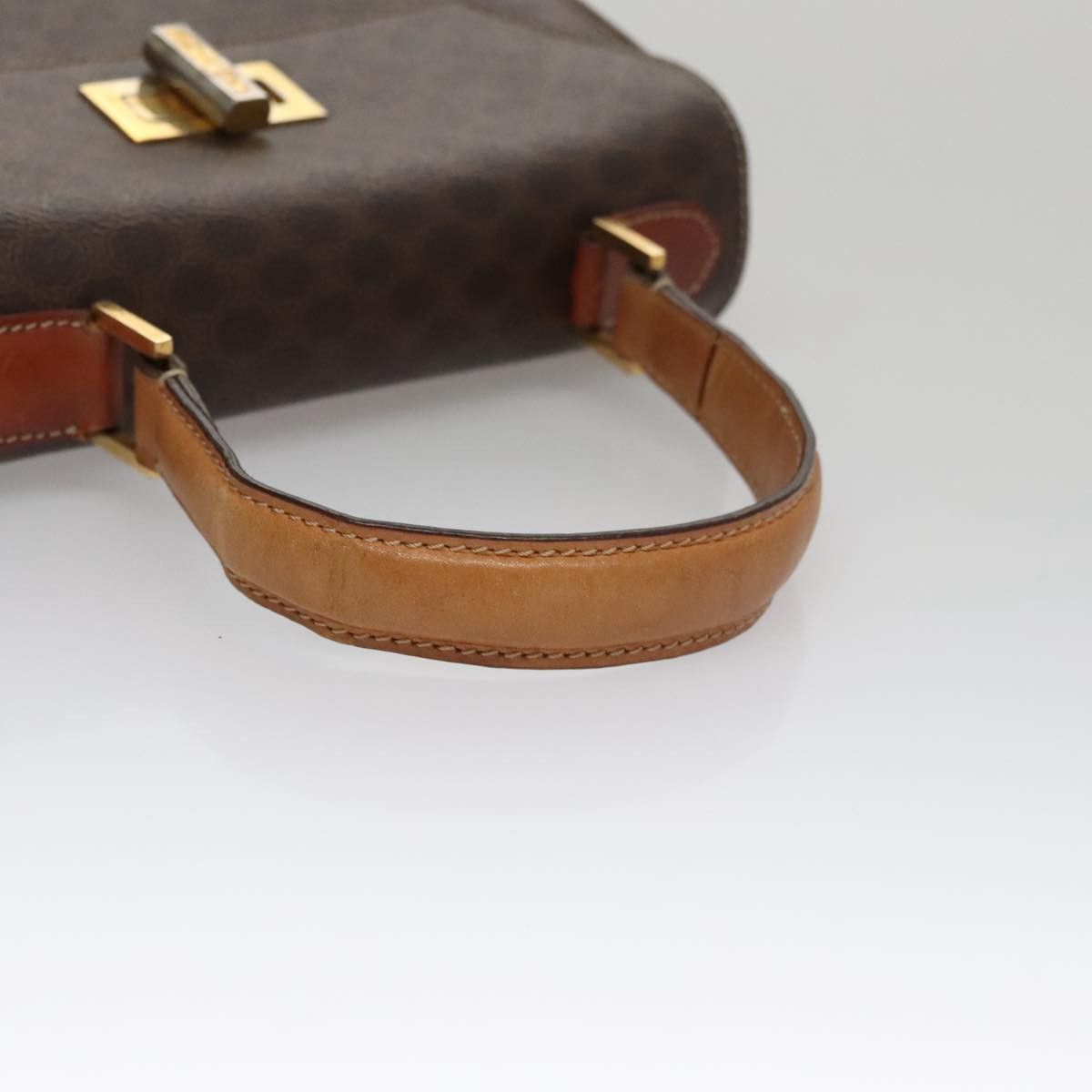 Celine CELINE Macadam Canvas Hand Bag Pvc Leather Brown Size ONE SIZE - 8 Thumbnail