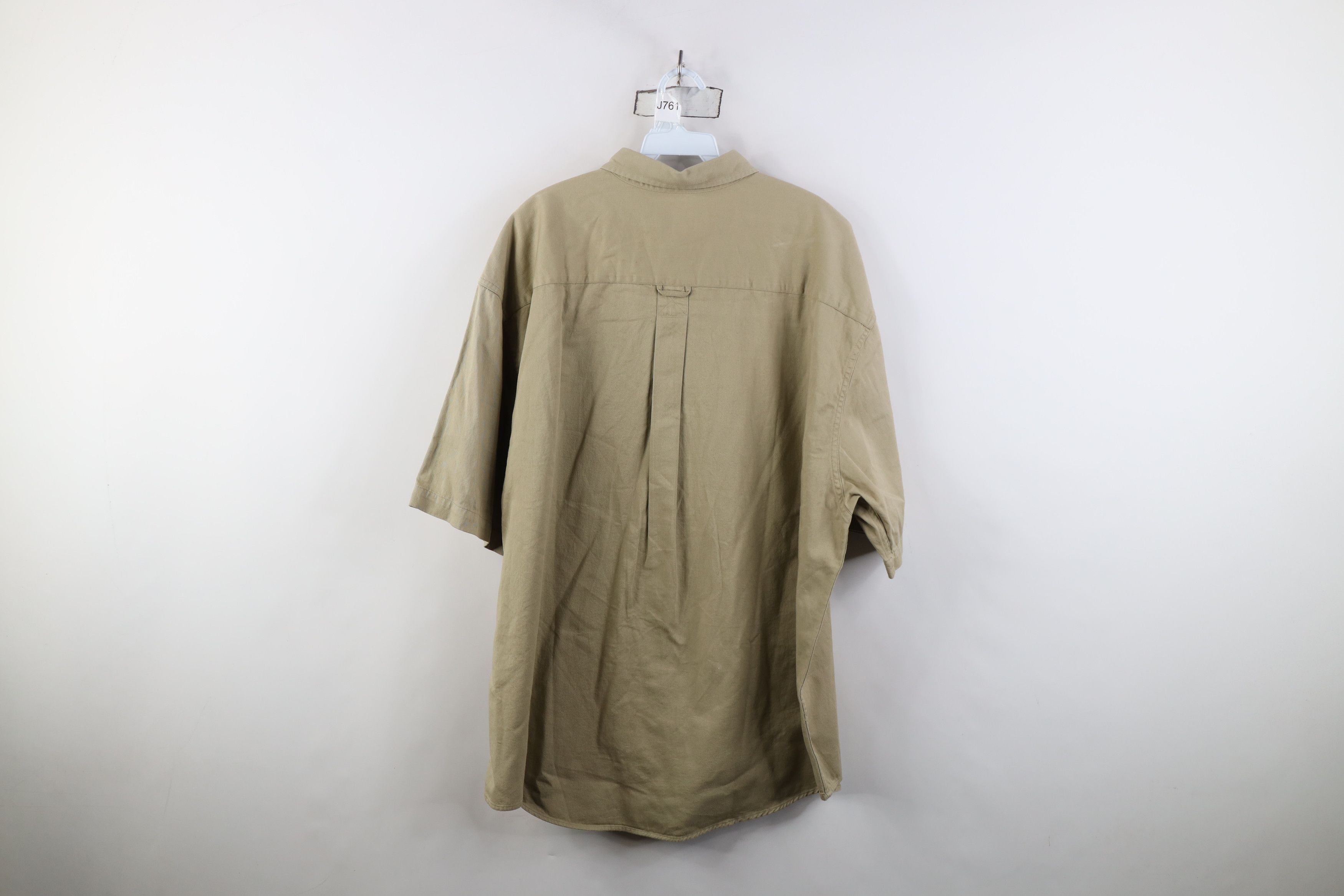 Eddie Bauer Deadstock Vintage 90s Eddie Bauer Short Sleeve Button Shirt Size US XL / EU 56 / 4 - 11 Thumbnail