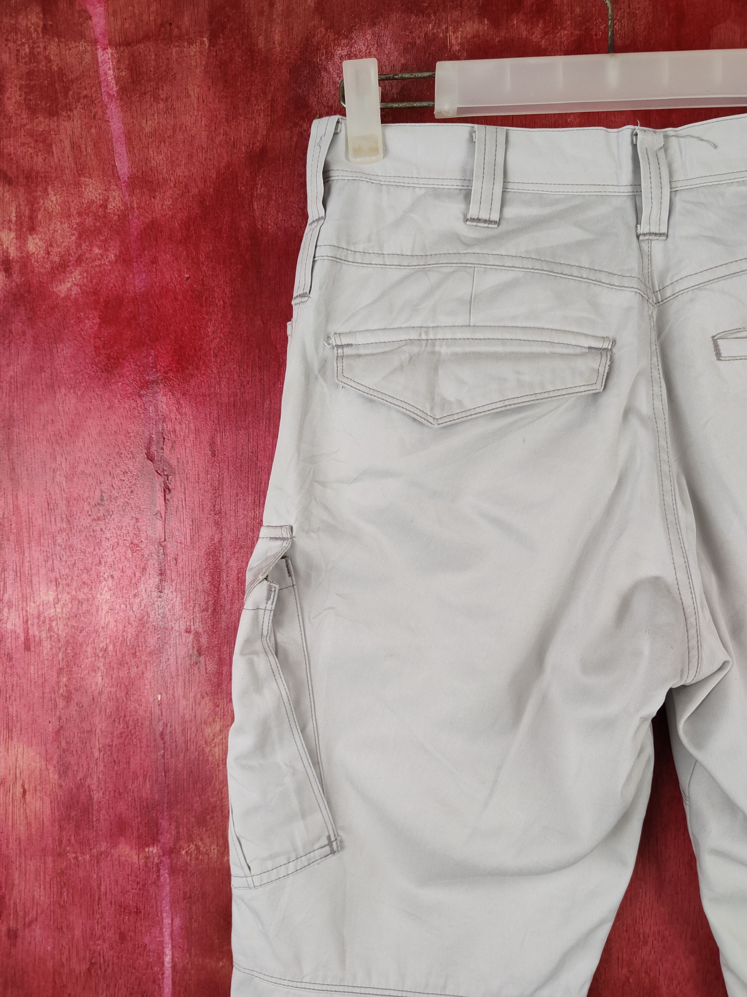 Japanese Brand Burtle Light Gray Multipocket Tactical Cargo Pants #S1280 Size US 29 - 9 Thumbnail